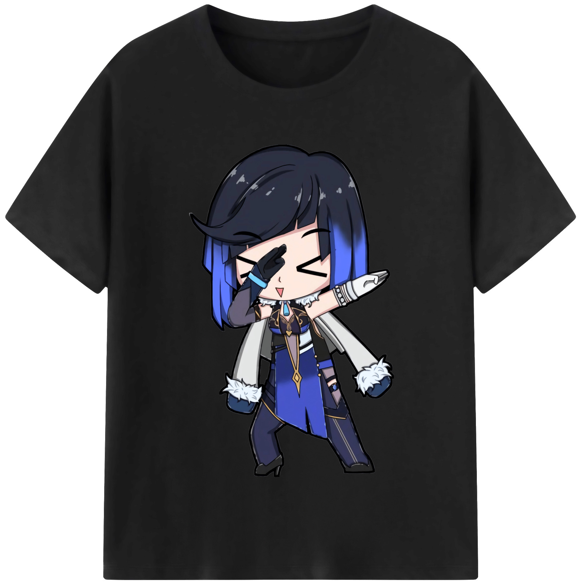 げんし神 夜兰 やらん genshin Yaran レディースカジュアルプリントTシャツ（綿100％）
