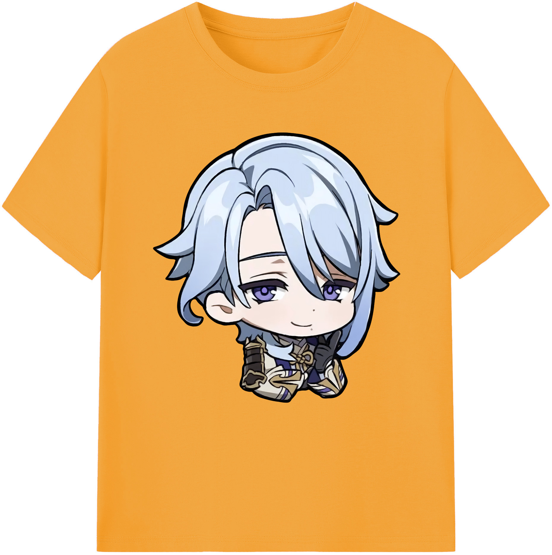 げんし神 神里綾人 かみさとあやと genshin Kamisato Ayato レディースカジュアルプリントTシャツ（綿100％）