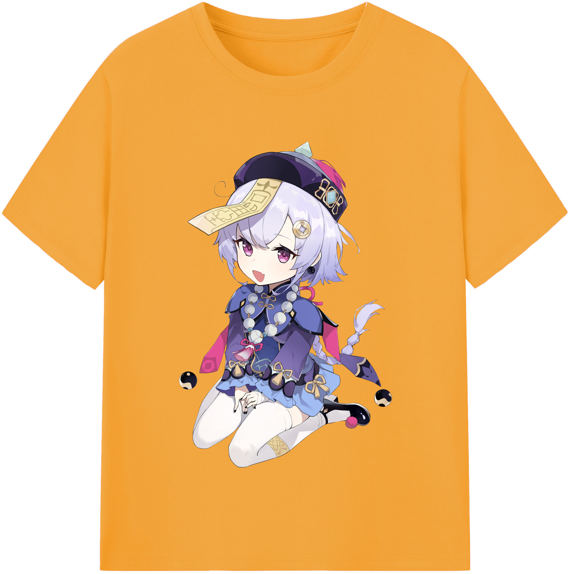 げんし神 七七 なな  genshin Nana レディースカジュアルプリントTシャツ（綿100％）