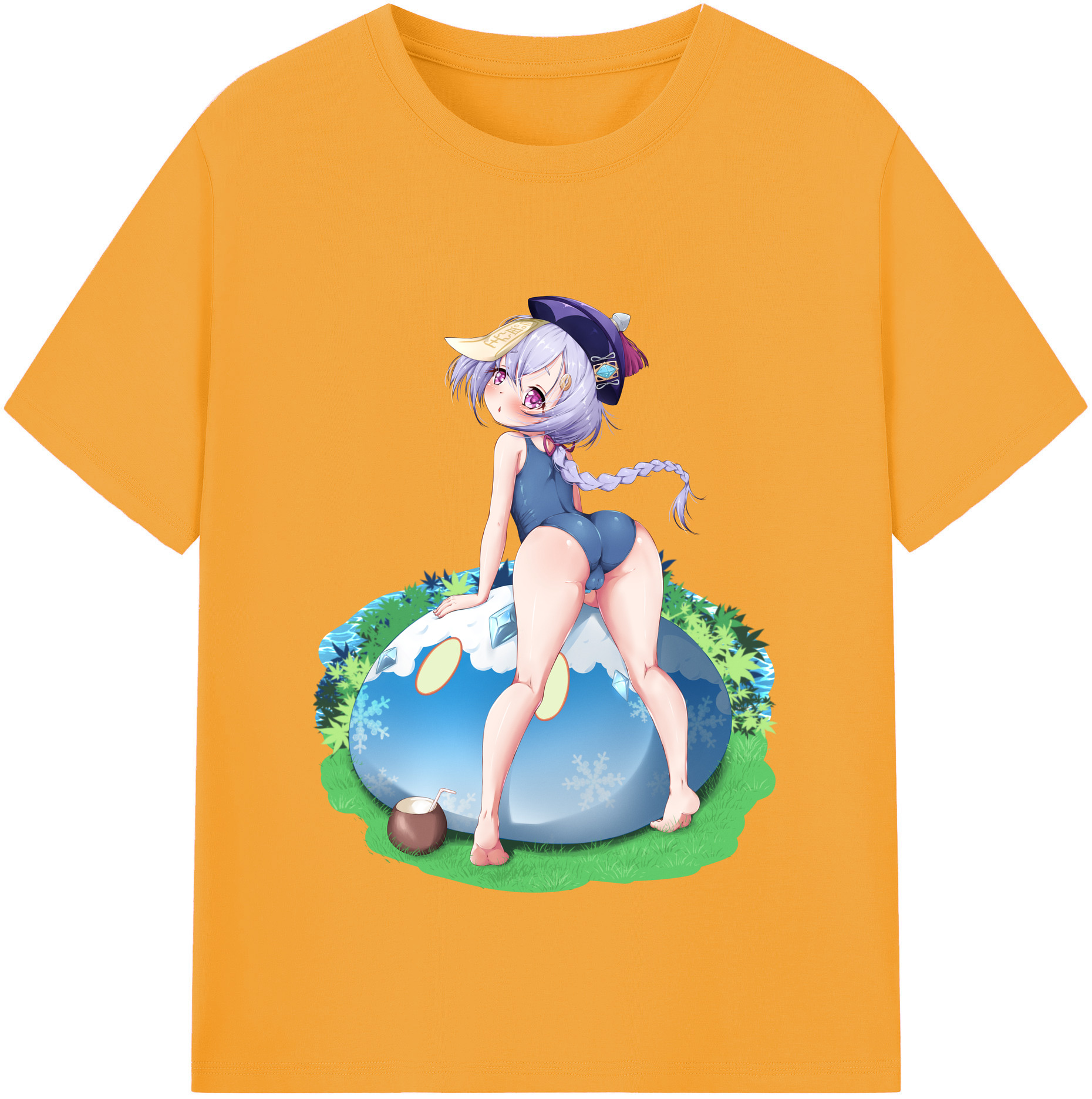 げんし神 七七 なな  genshin Nana レディースカジュアルプリントTシャツ（綿100％）