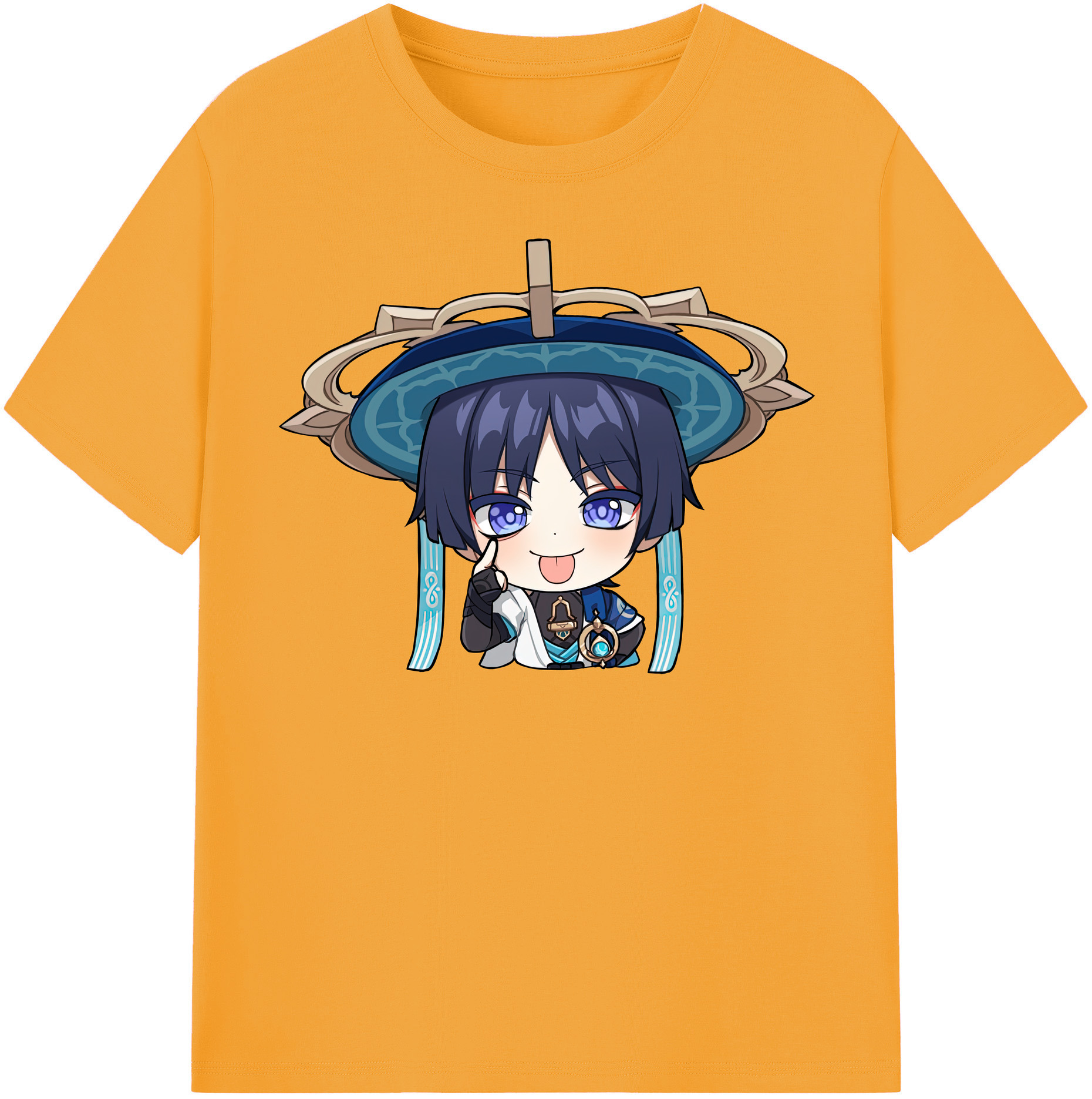 げんし神 さんペい genshin Sanpei レディースカジュアルプリントTシャツ（綿100％）