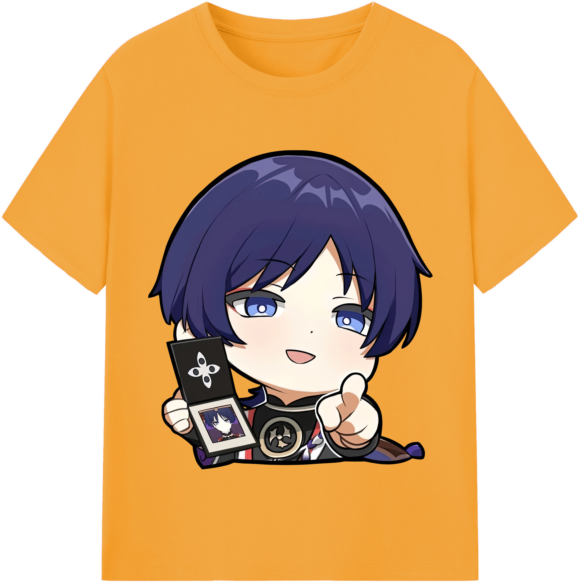 げんし神 さんペい genshin Sanpei レディースカジュアルプリントTシャツ（綿100％）