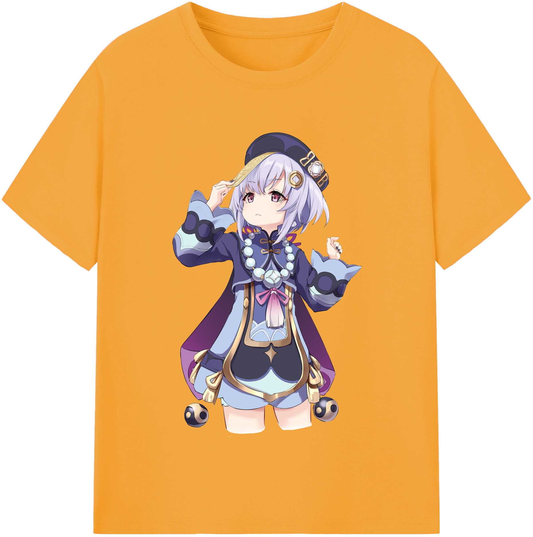 げんし神 七七 なな  genshin Nana レディースカジュアルプリントTシャツ（綿100％）