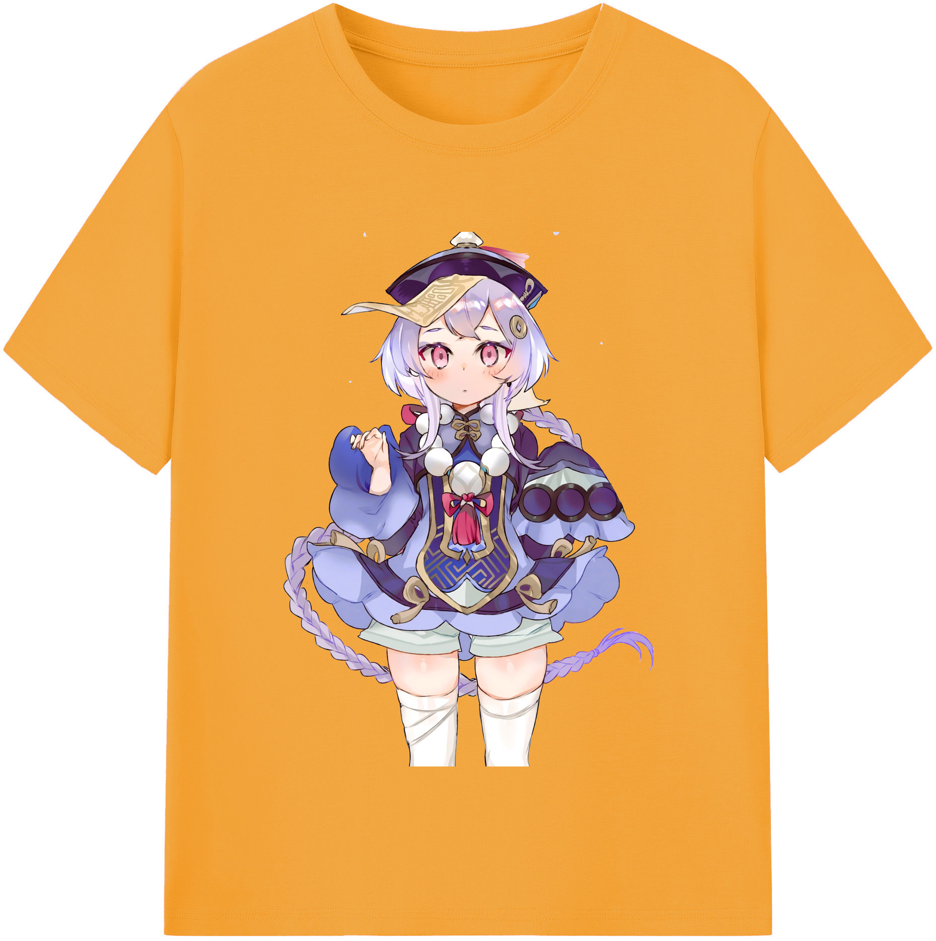 げんし神 七七 なな  genshin Nana レディースカジュアルプリントTシャツ（綿100％）