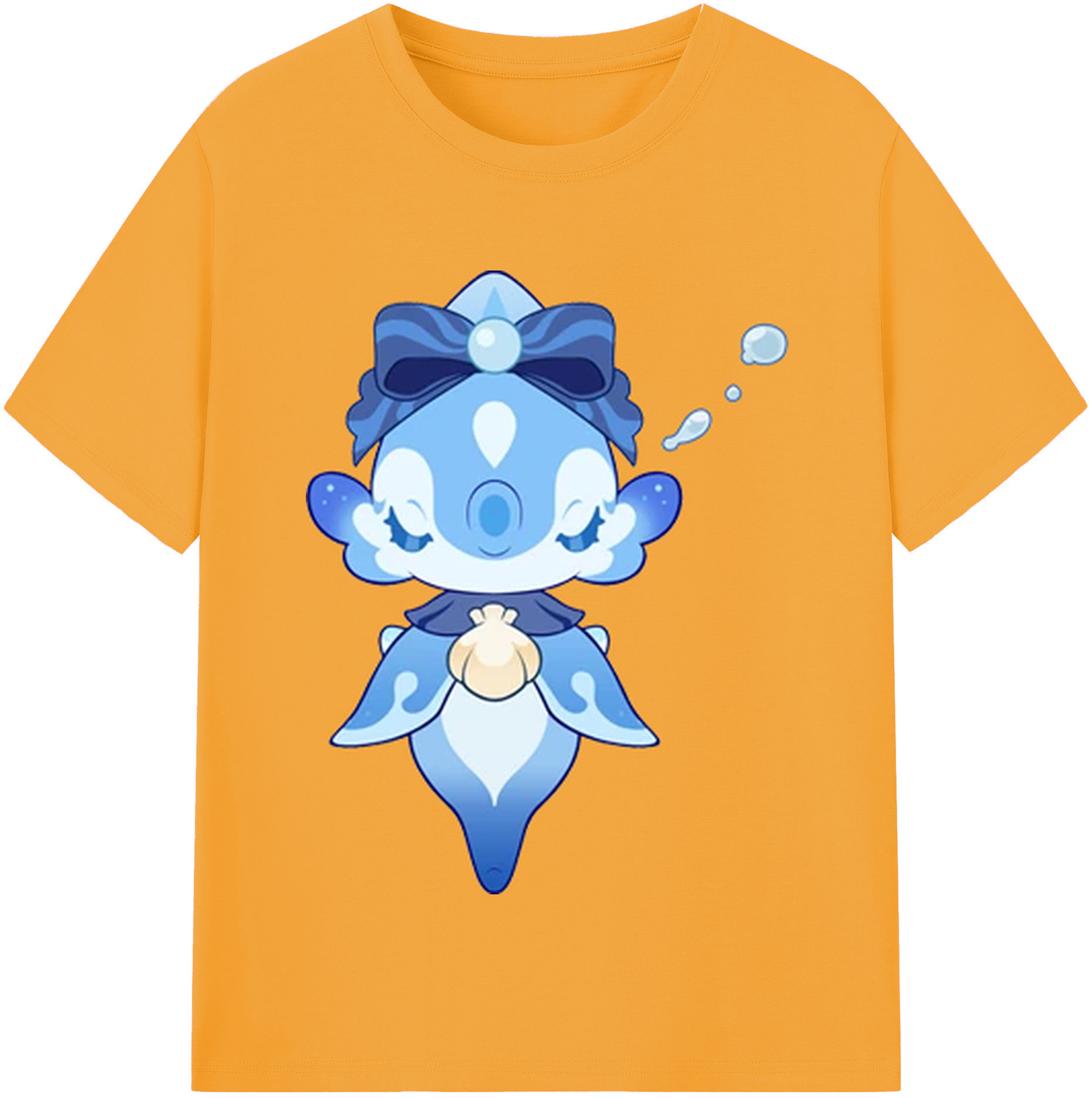 げんし神 フリーナ genshin Furina レディースカジュアルプリントTシャツ（綿100％）