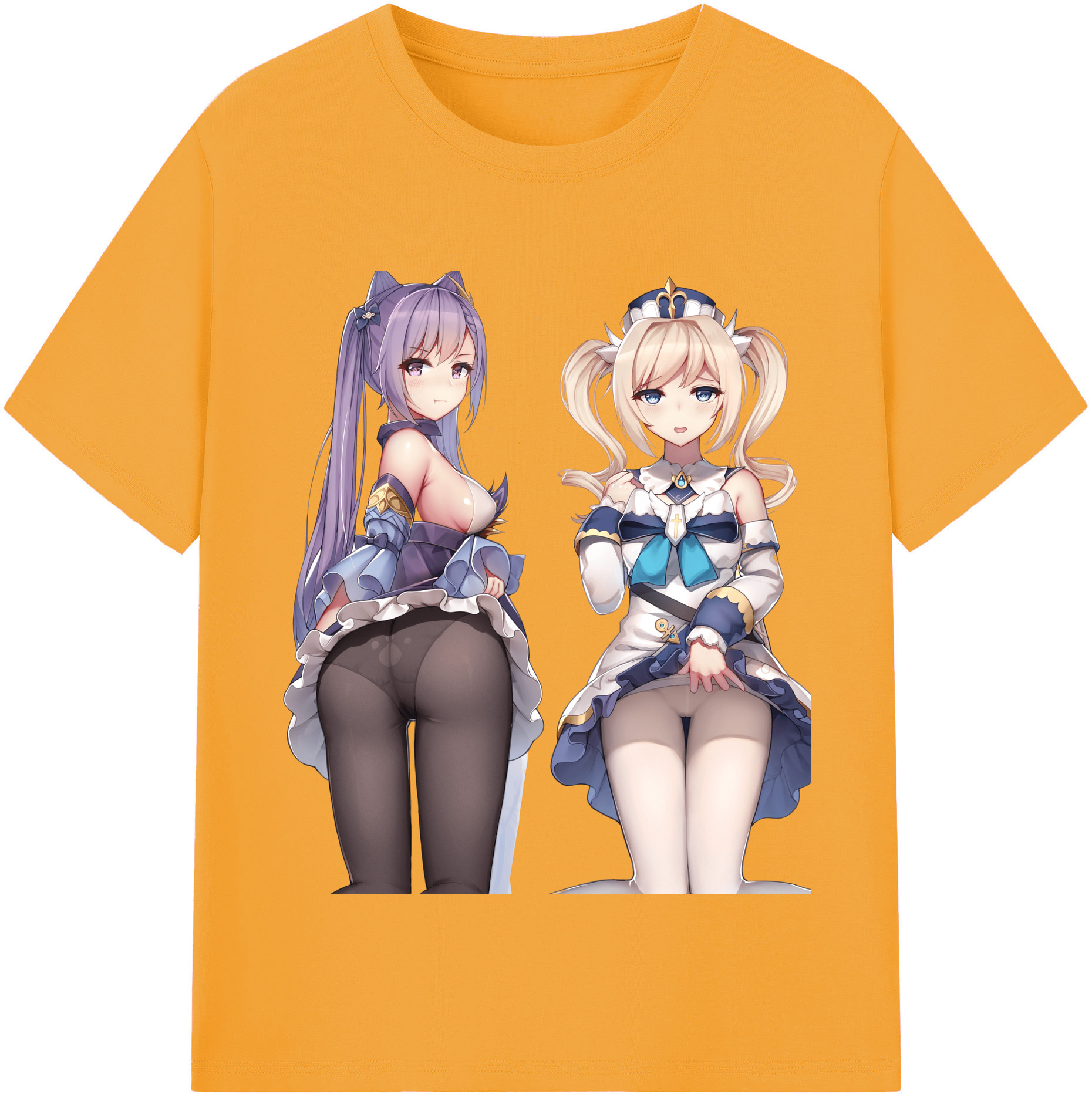 げんし神 刻晴 こくせい genshin Kokusei レディースカジュアルプリントTシャツ（綿100％）