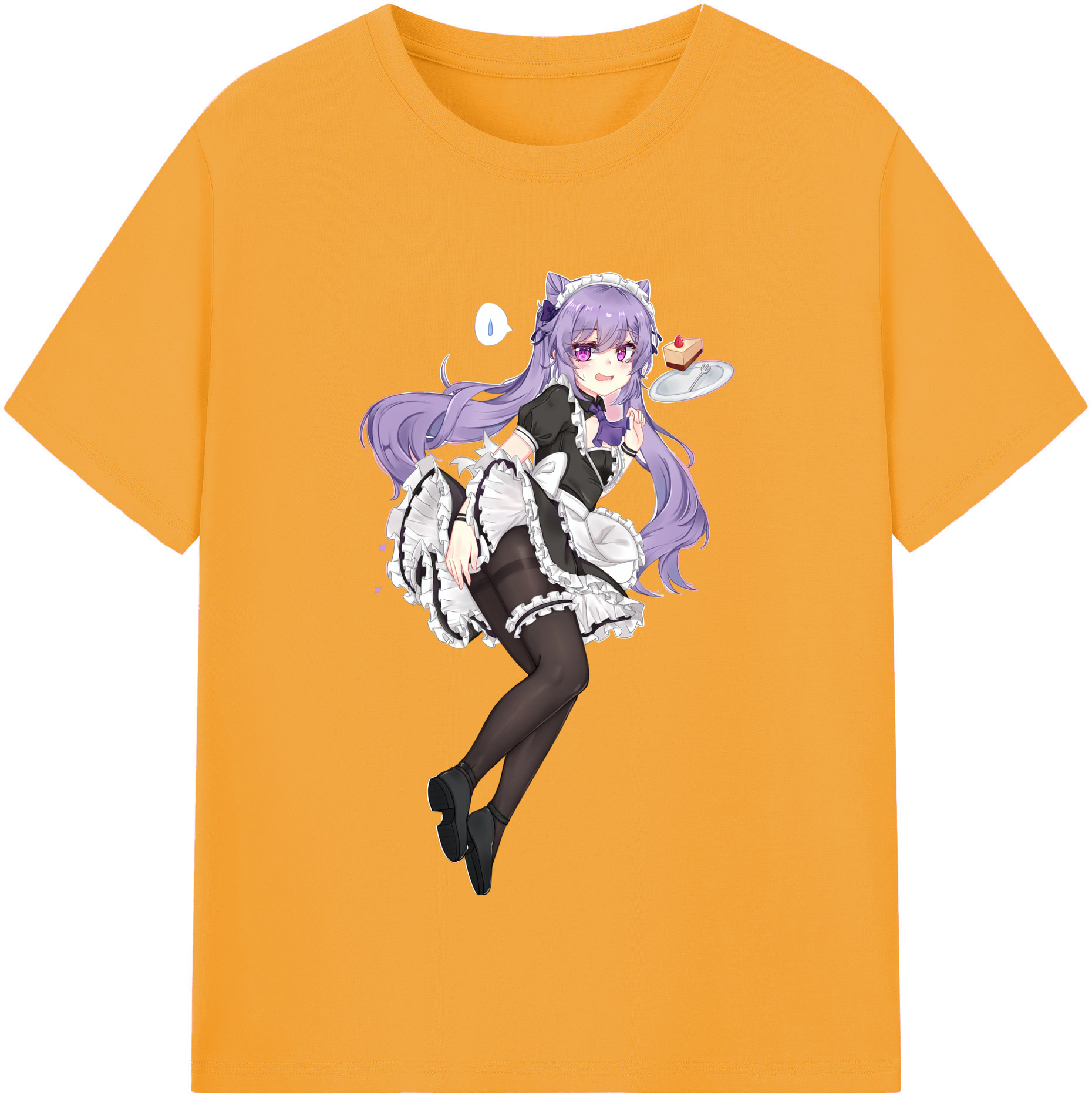 げんし神 刻晴 こくせい genshin Kokusei レディースカジュアルプリントTシャツ（綿100％）