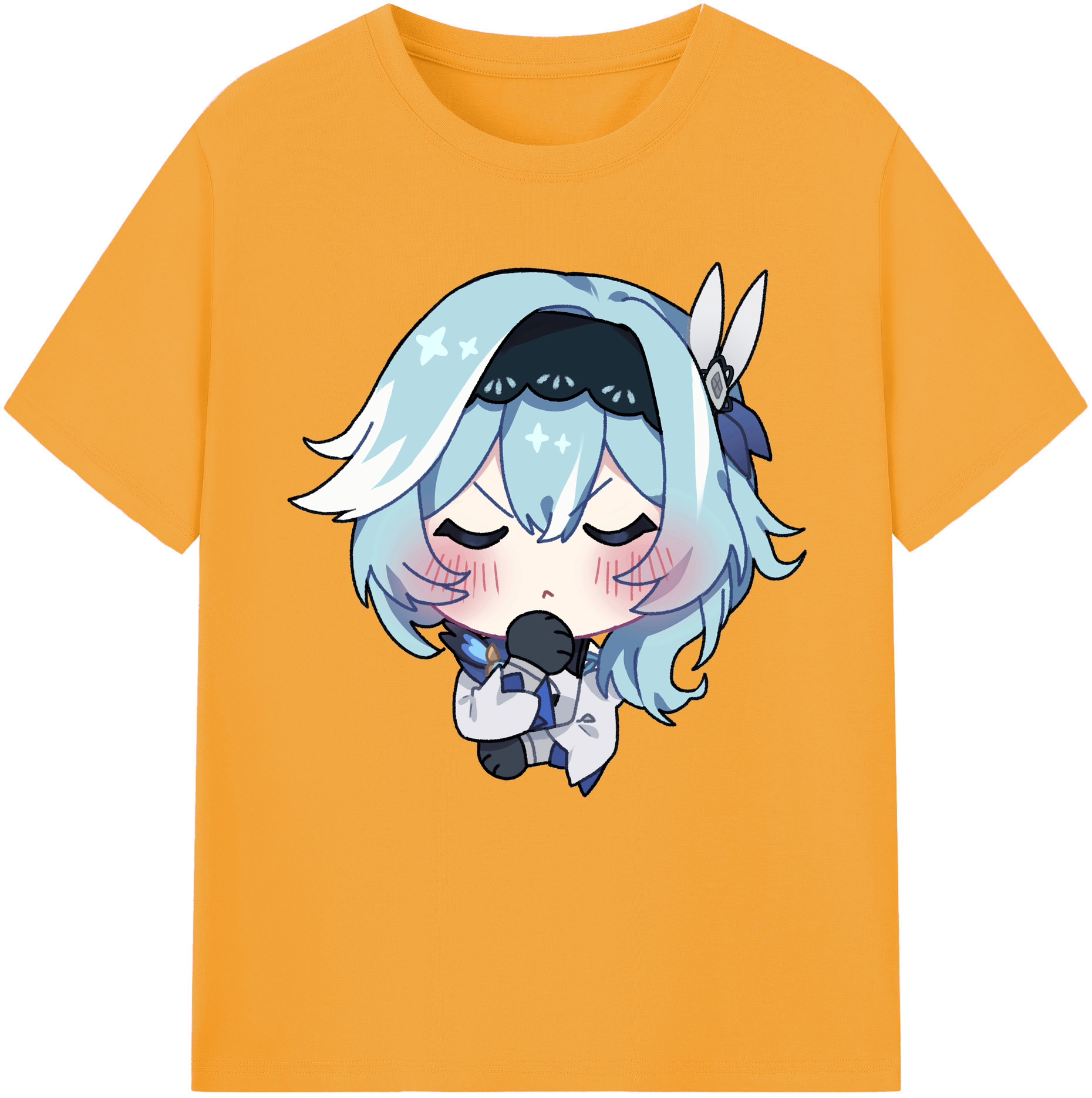 げんし神 优菈 ゆうら genshin Yūra レディースカジュアルプリントTシャツ（綿100％）