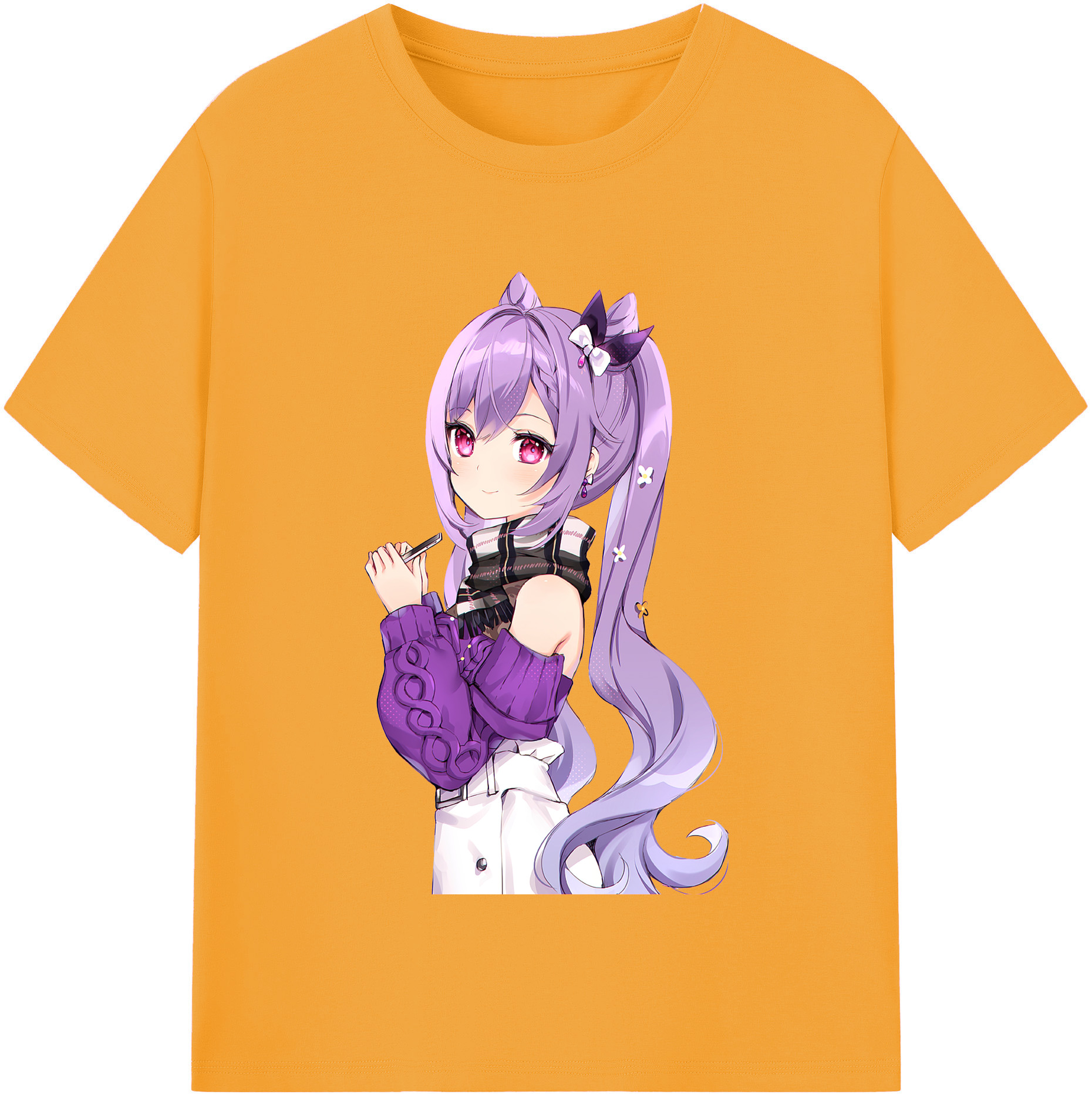 げんし神 刻晴 こくせい genshin Kokusei レディースカジュアルプリントTシャツ（綿100％）