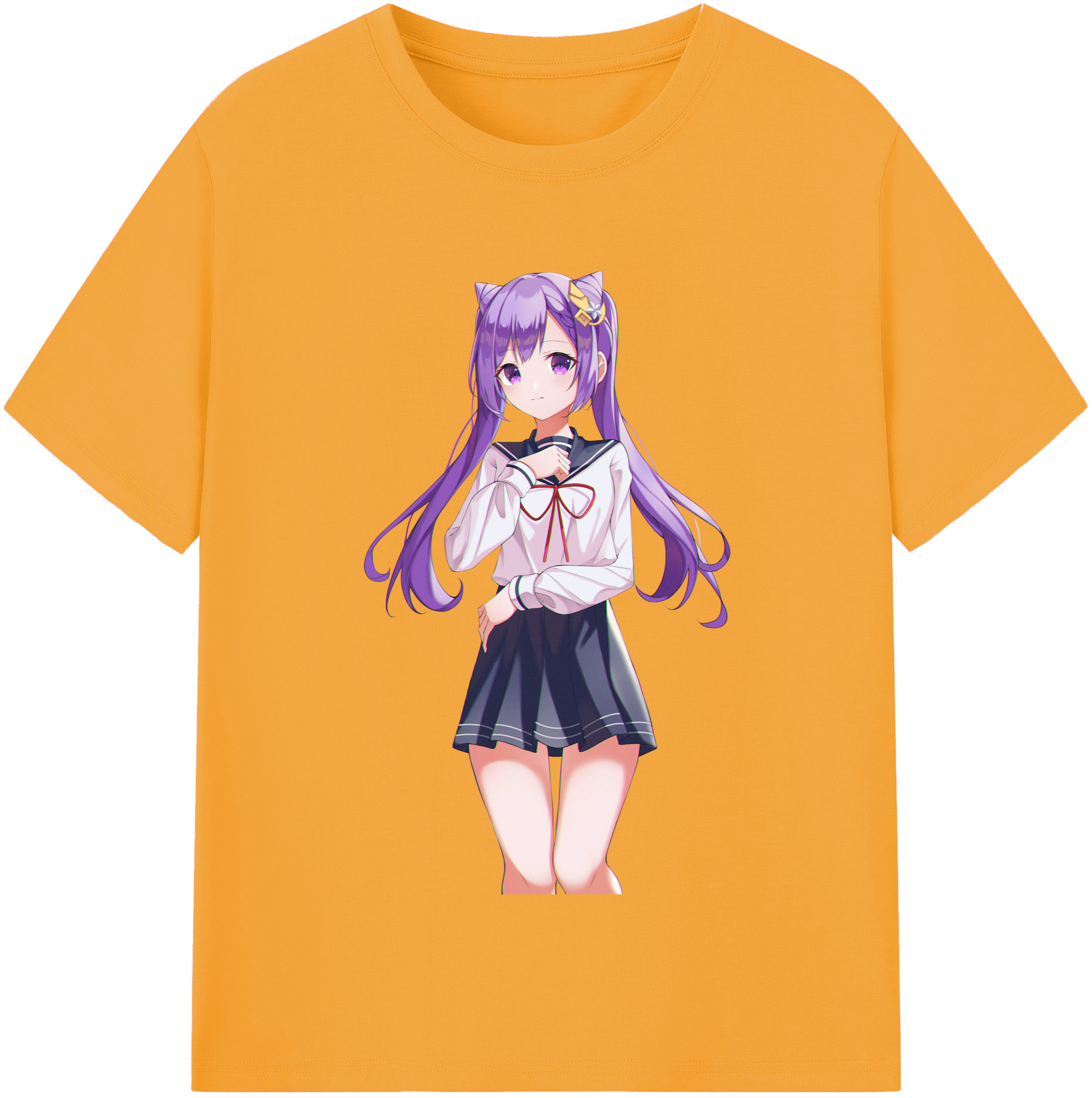 げんし神 刻晴 こくせい genshin Kokusei レディースカジュアルプリントTシャツ（綿100％）