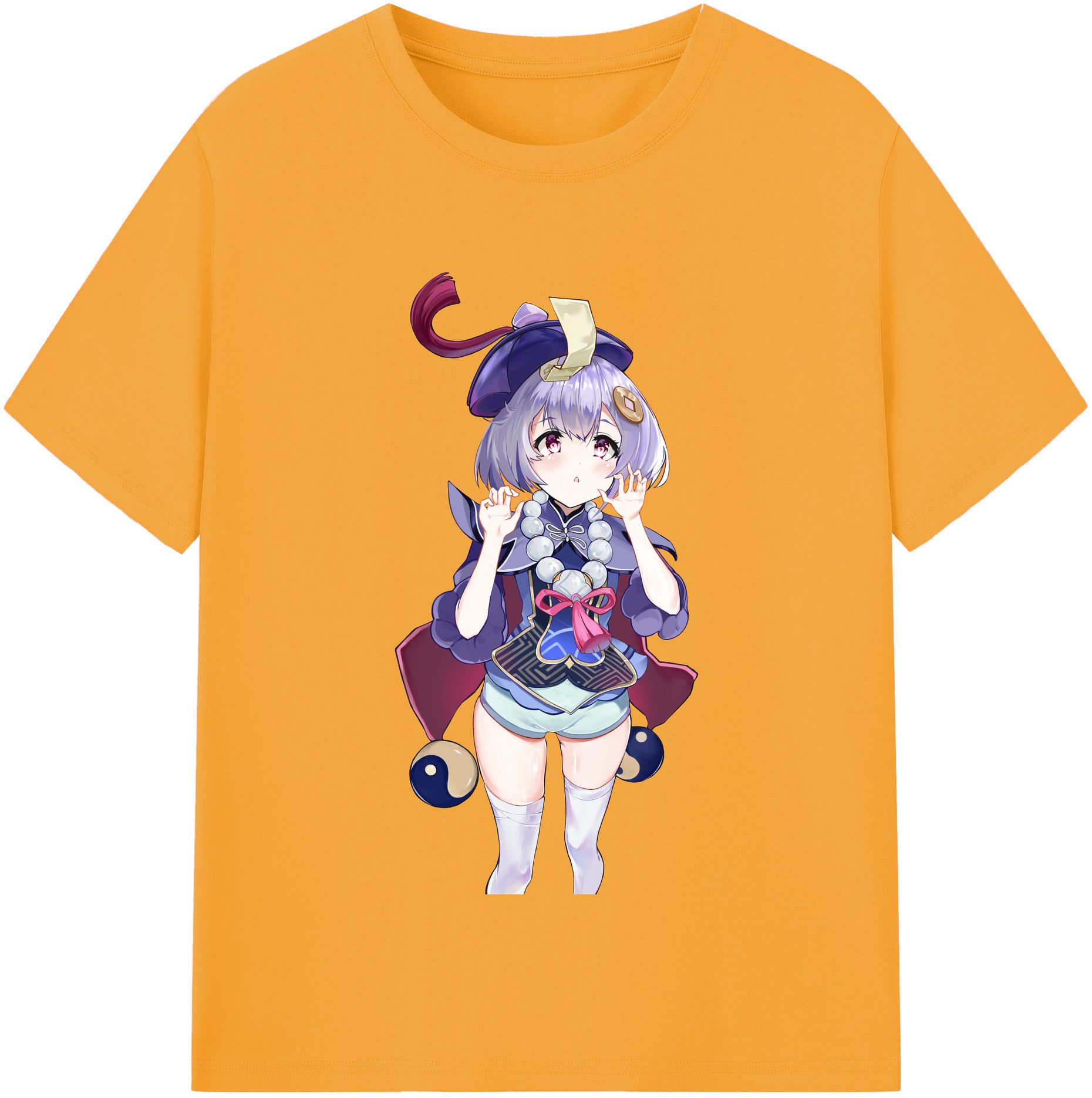 げんし神 七七 なな  genshin Nana レディースカジュアルプリントTシャツ（綿100％）