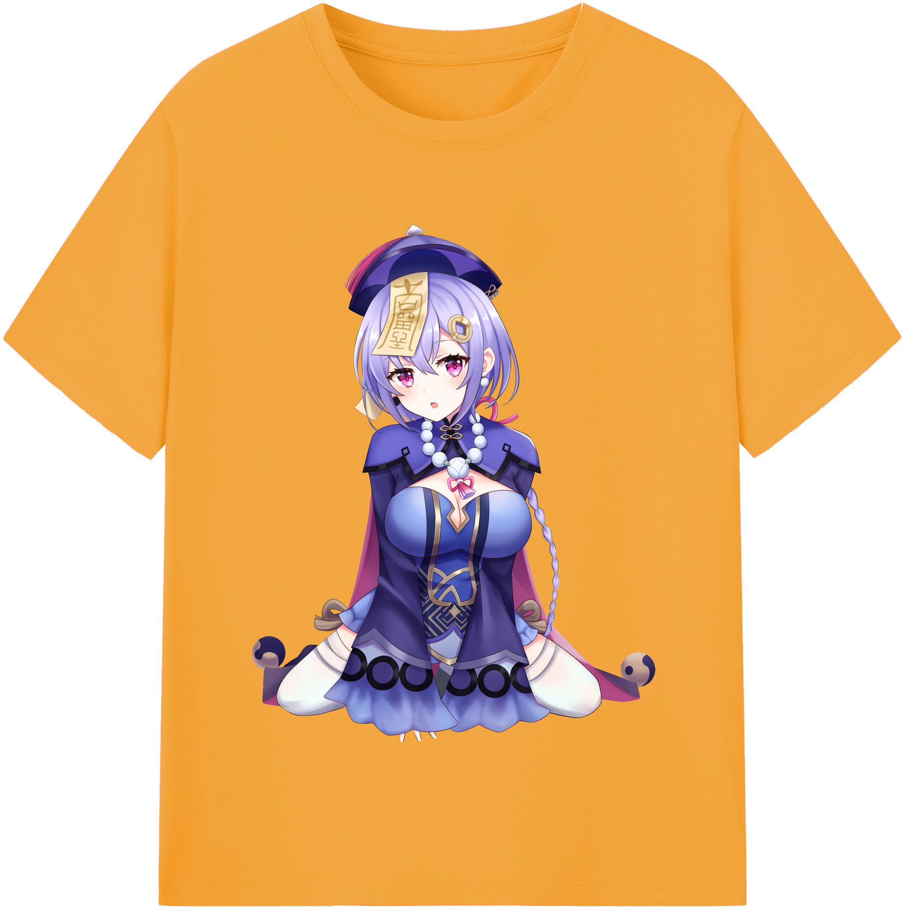 げんし神 七七 なな  genshin Nana レディースカジュアルプリントTシャツ（綿100％）
