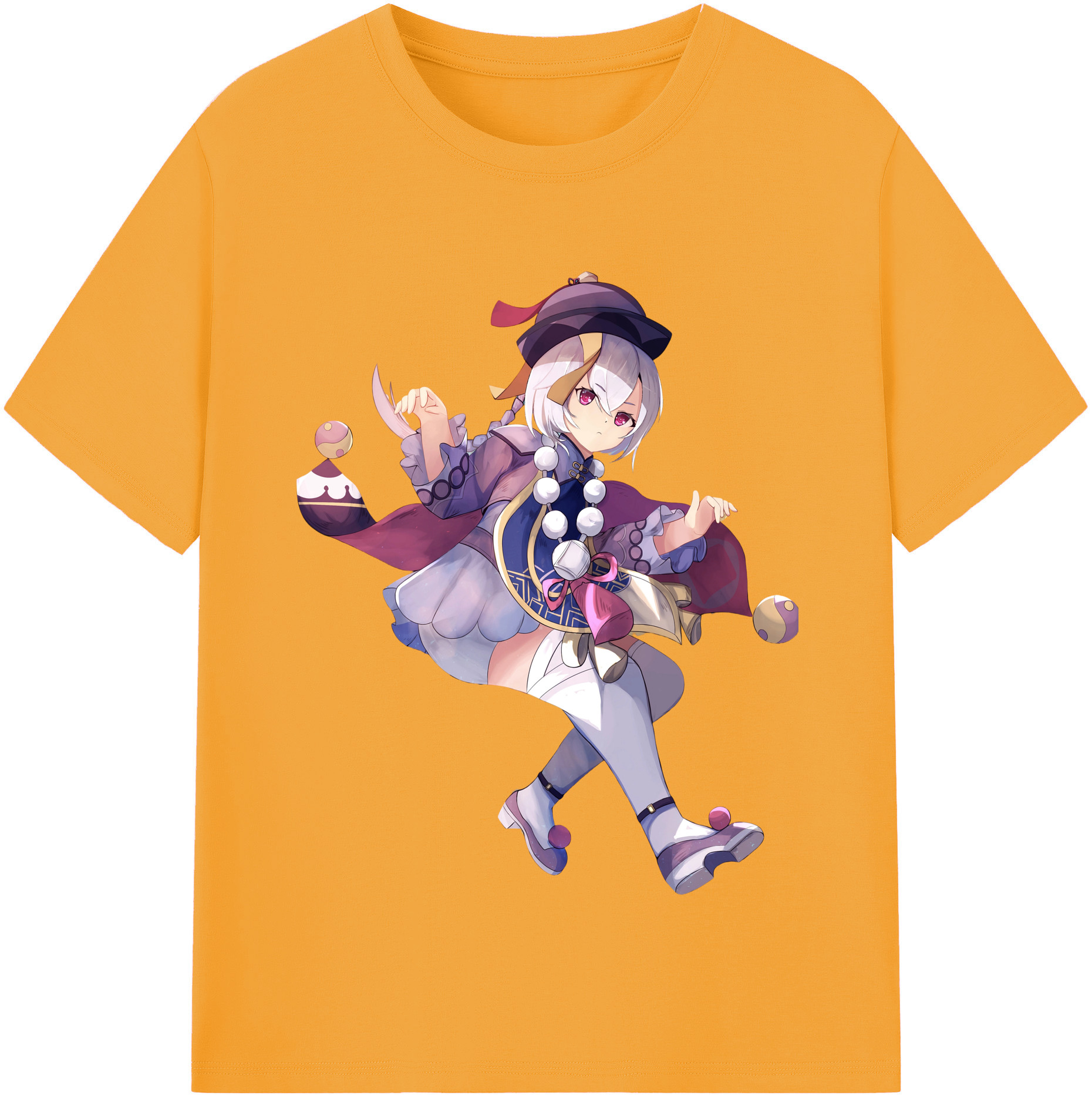 げんし神 七七 なな  genshin Nana レディースカジュアルプリントTシャツ（綿100％）