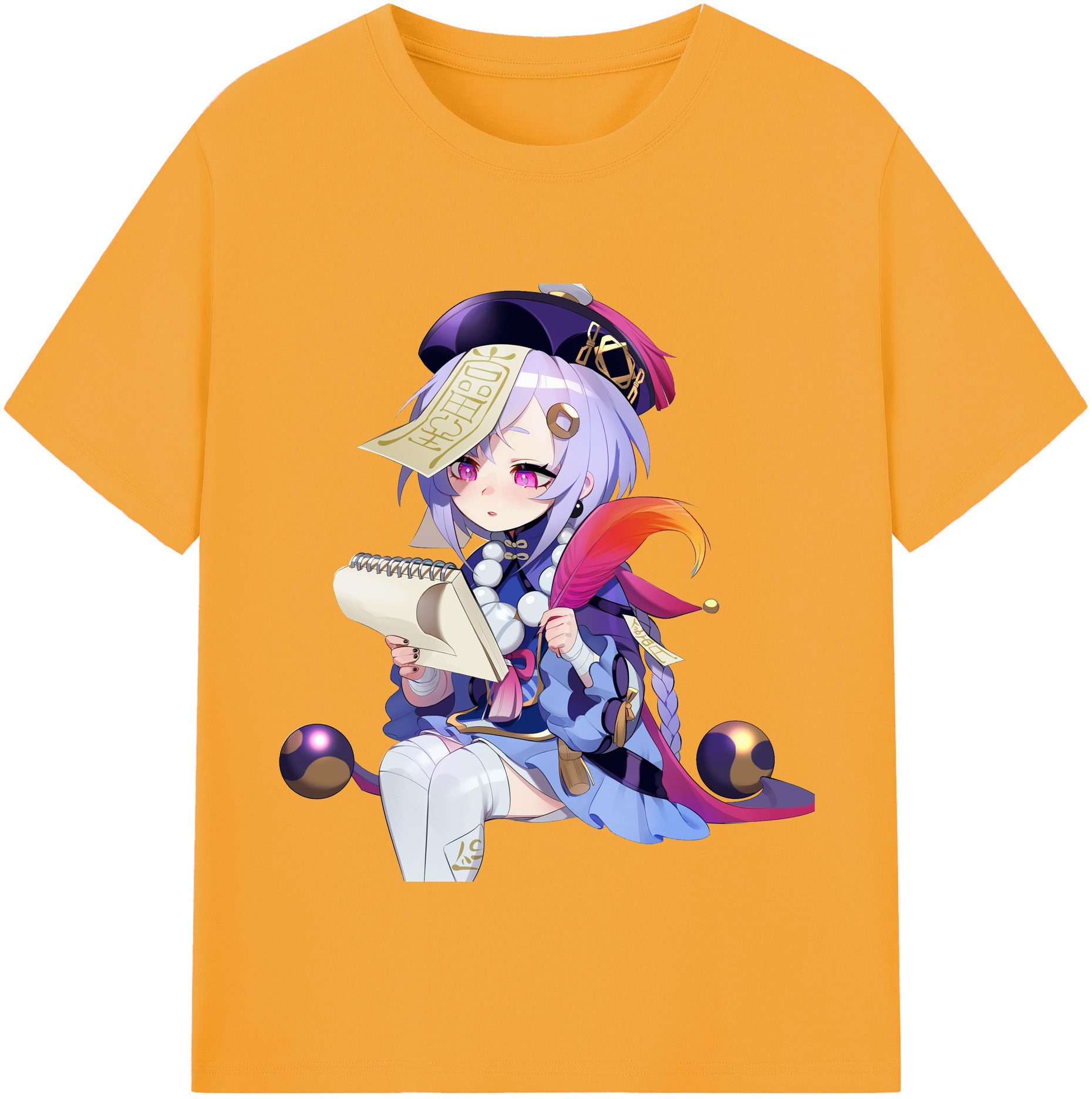 げんし神 七七 なな  genshin Nana レディースカジュアルプリントTシャツ（綿100％）