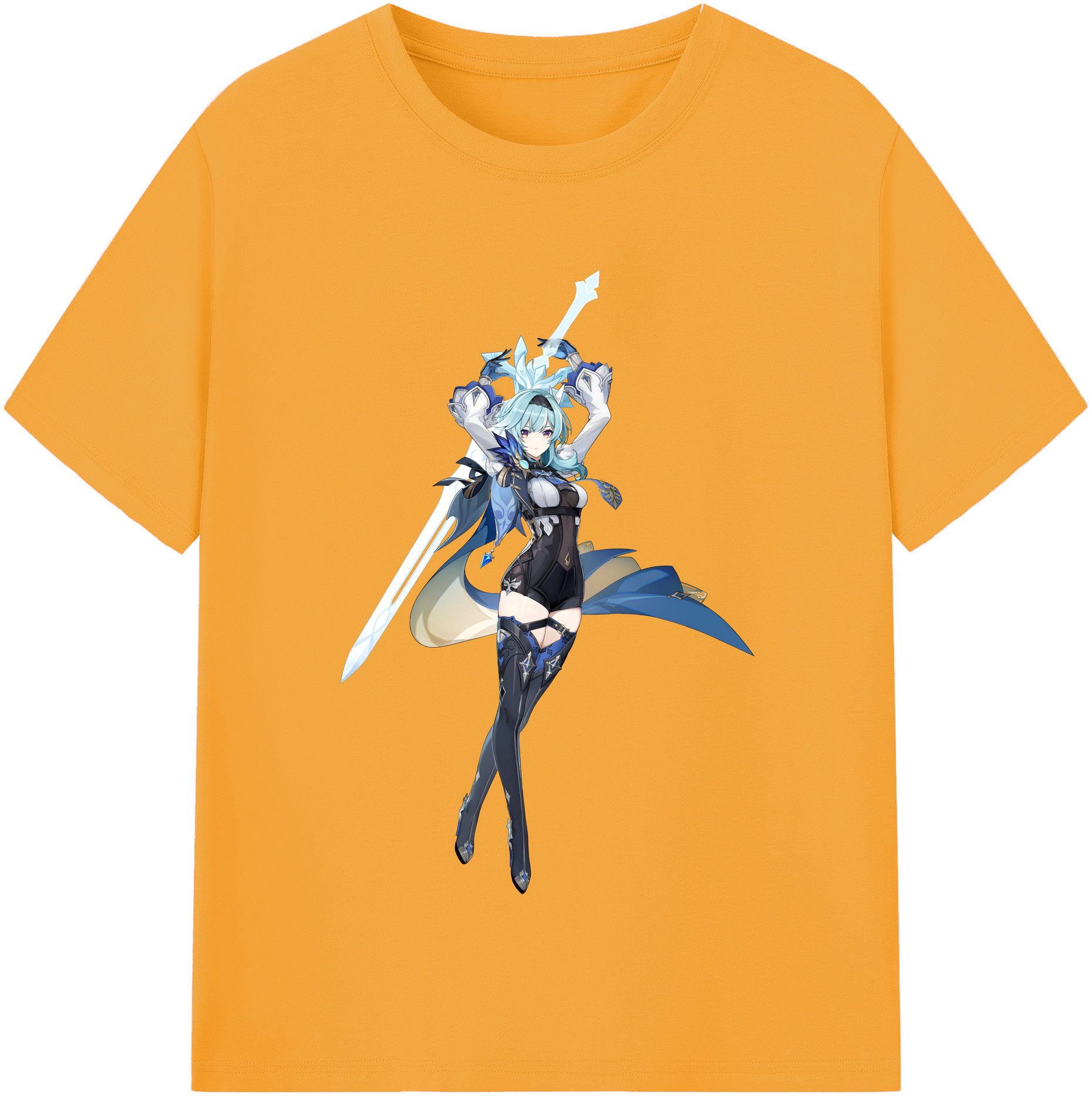げんし神 优菈 ゆうら genshin Yūra レディースカジュアルプリントTシャツ（綿100％）