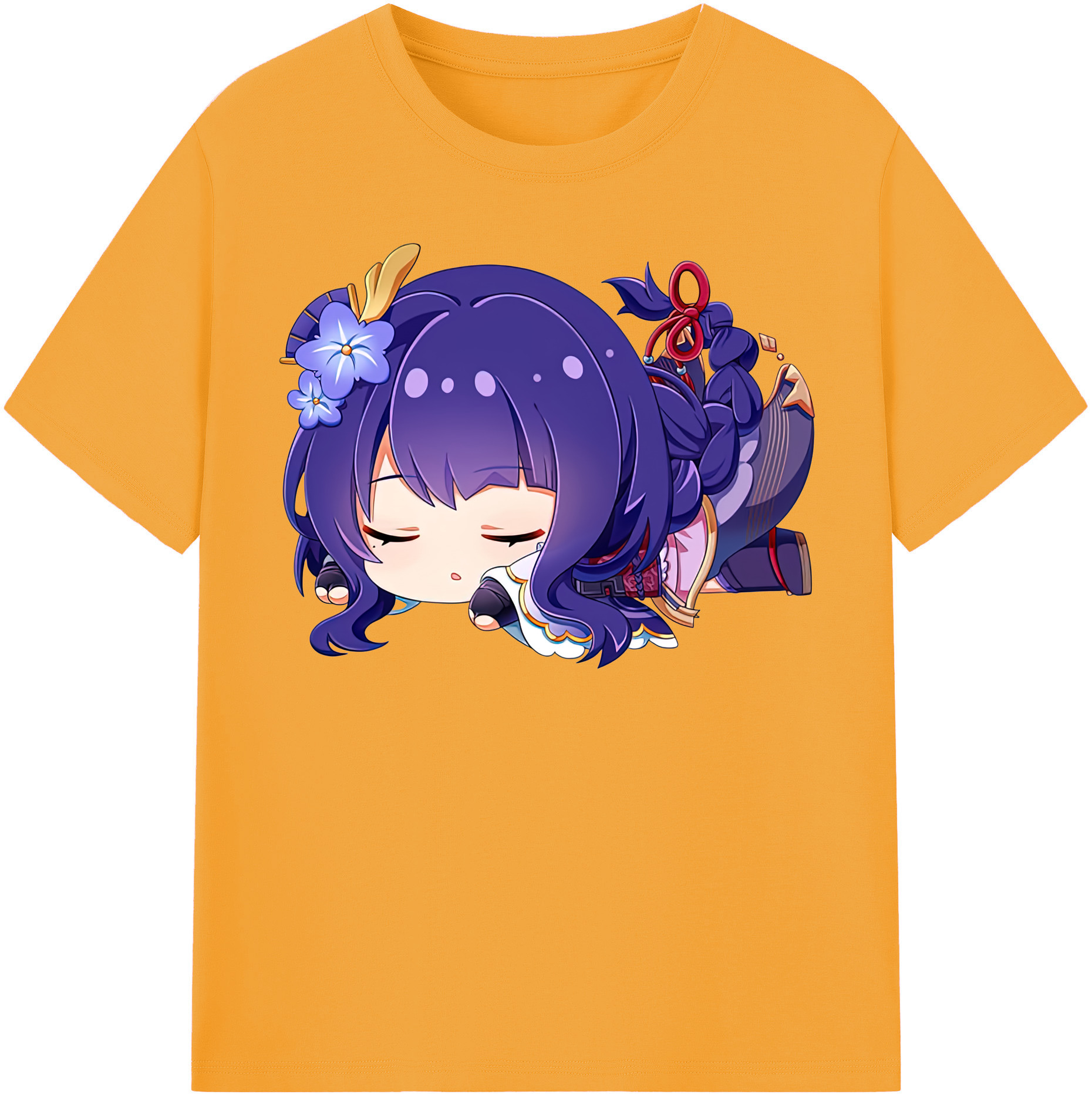 げんし神 雷電将軍 らいでんしょうぐん genshin Raiden Shogun レディースカジュアルプリントTシャツ（綿100％）