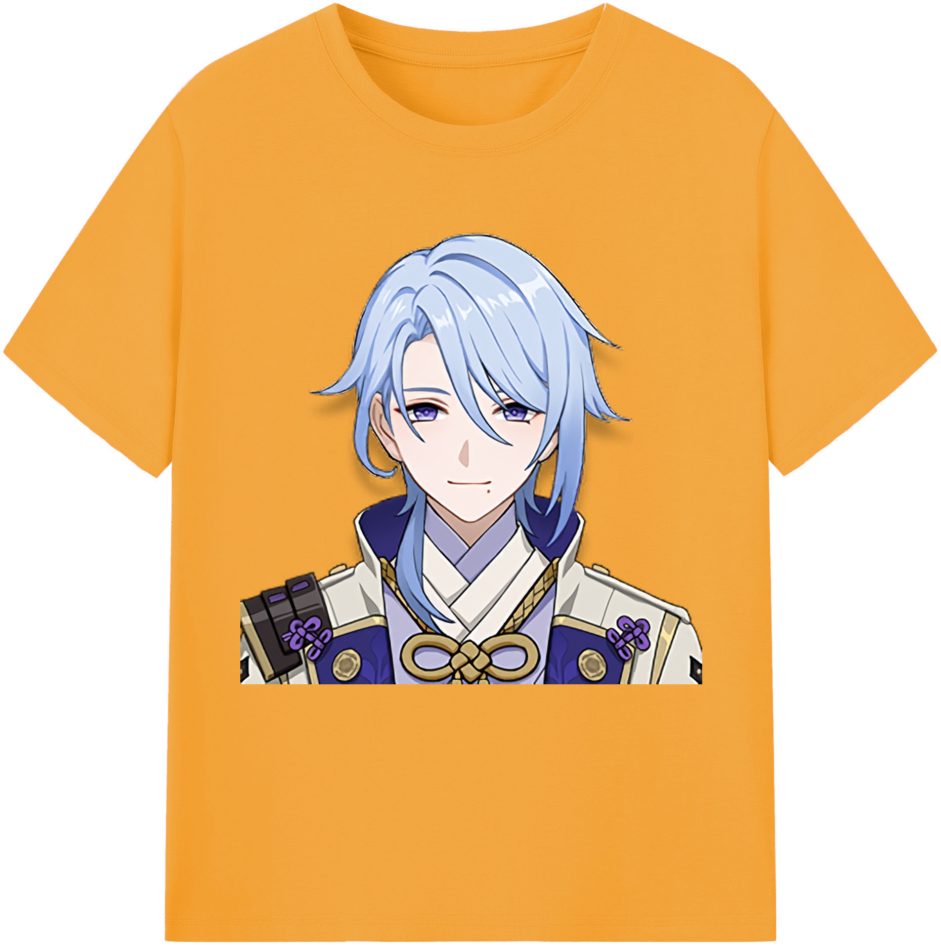 げんし神 神里綾人 かみさとあやと genshin Kamisato Ayato レディースカジュアルプリントTシャツ（綿100％）