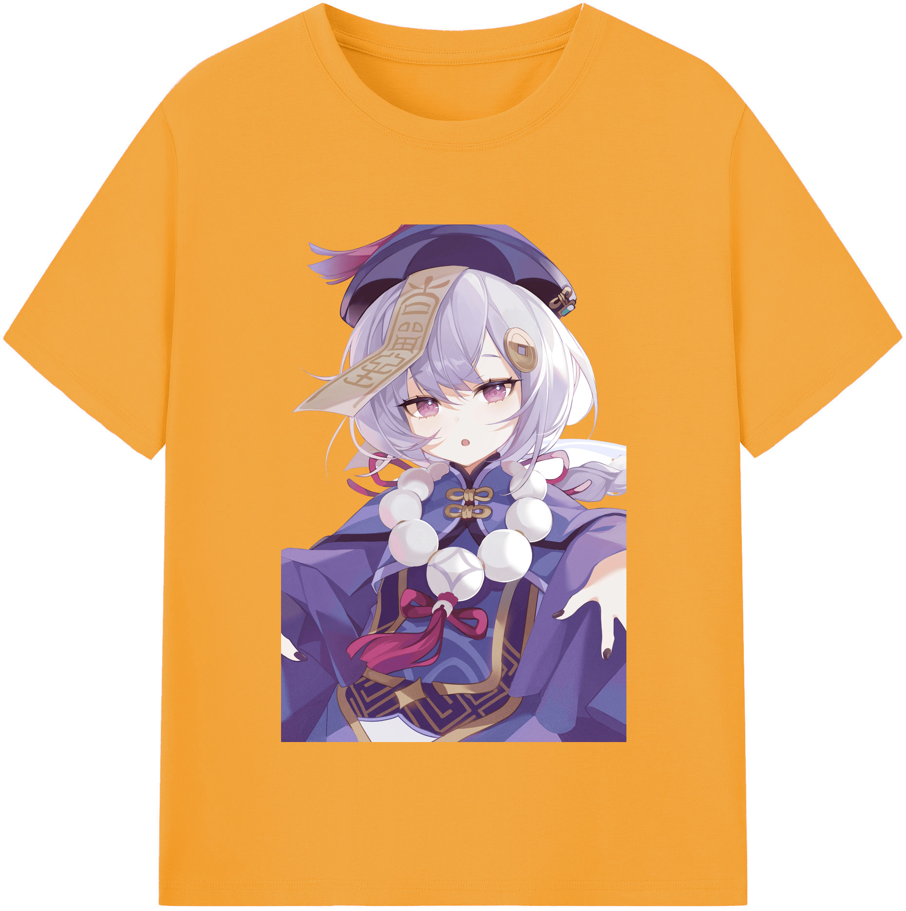 げんし神 七七 なな  genshin Nana レディースカジュアルプリントTシャツ（綿100％）