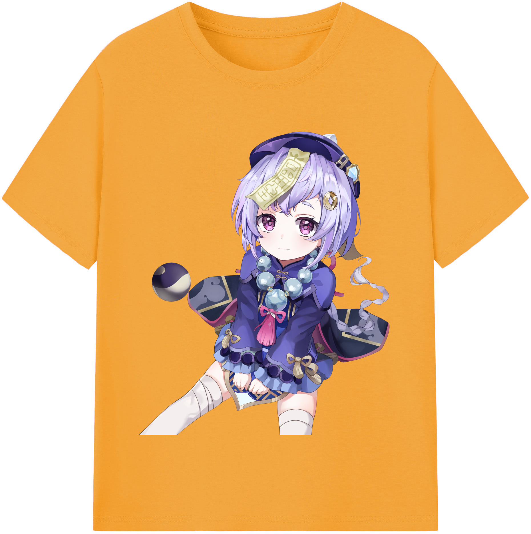 げんし神 七七 なな  genshin Nana レディースカジュアルプリントTシャツ（綿100％）