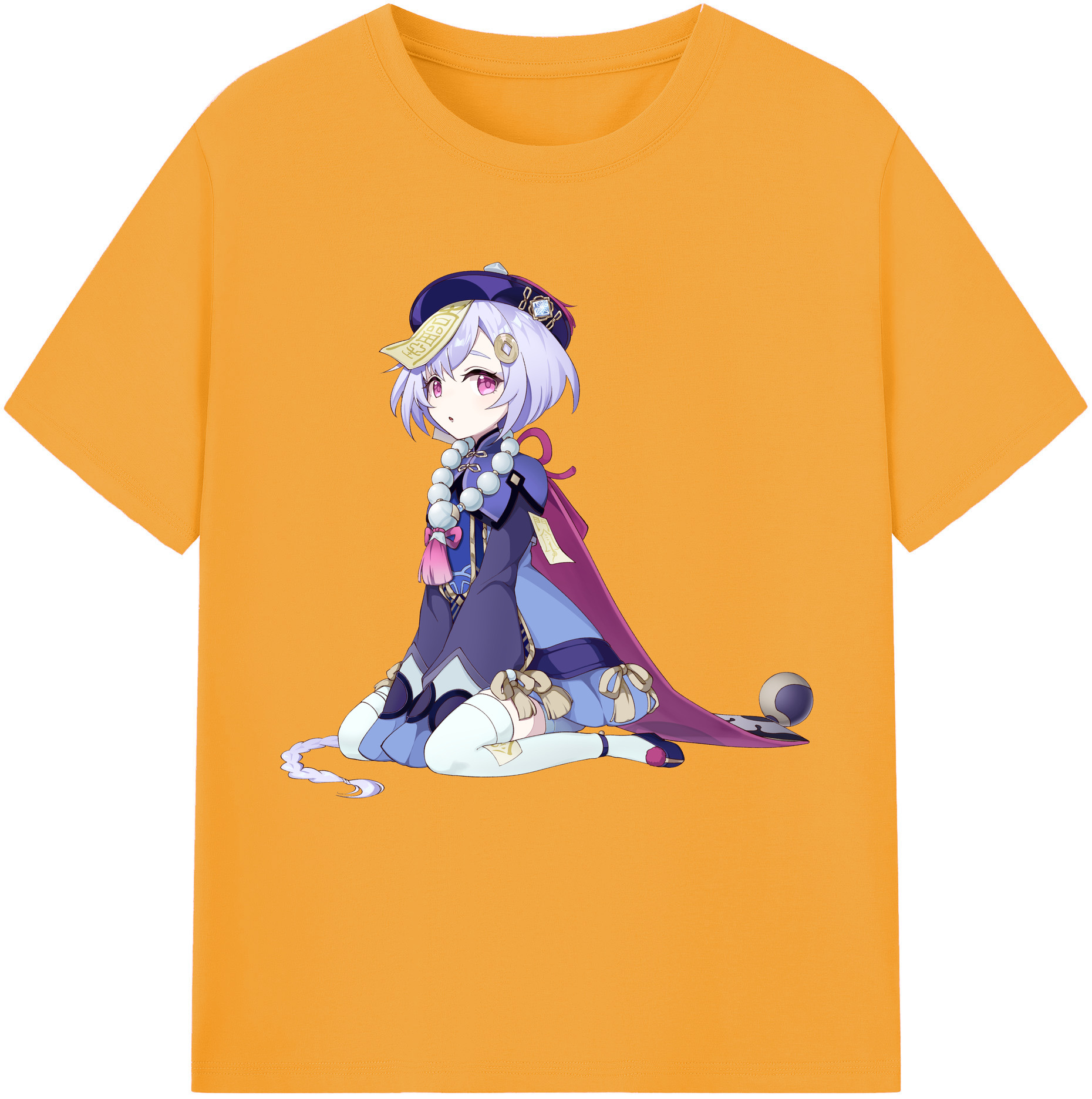 げんし神 七七 なな  genshin Nana レディースカジュアルプリントTシャツ（綿100％）