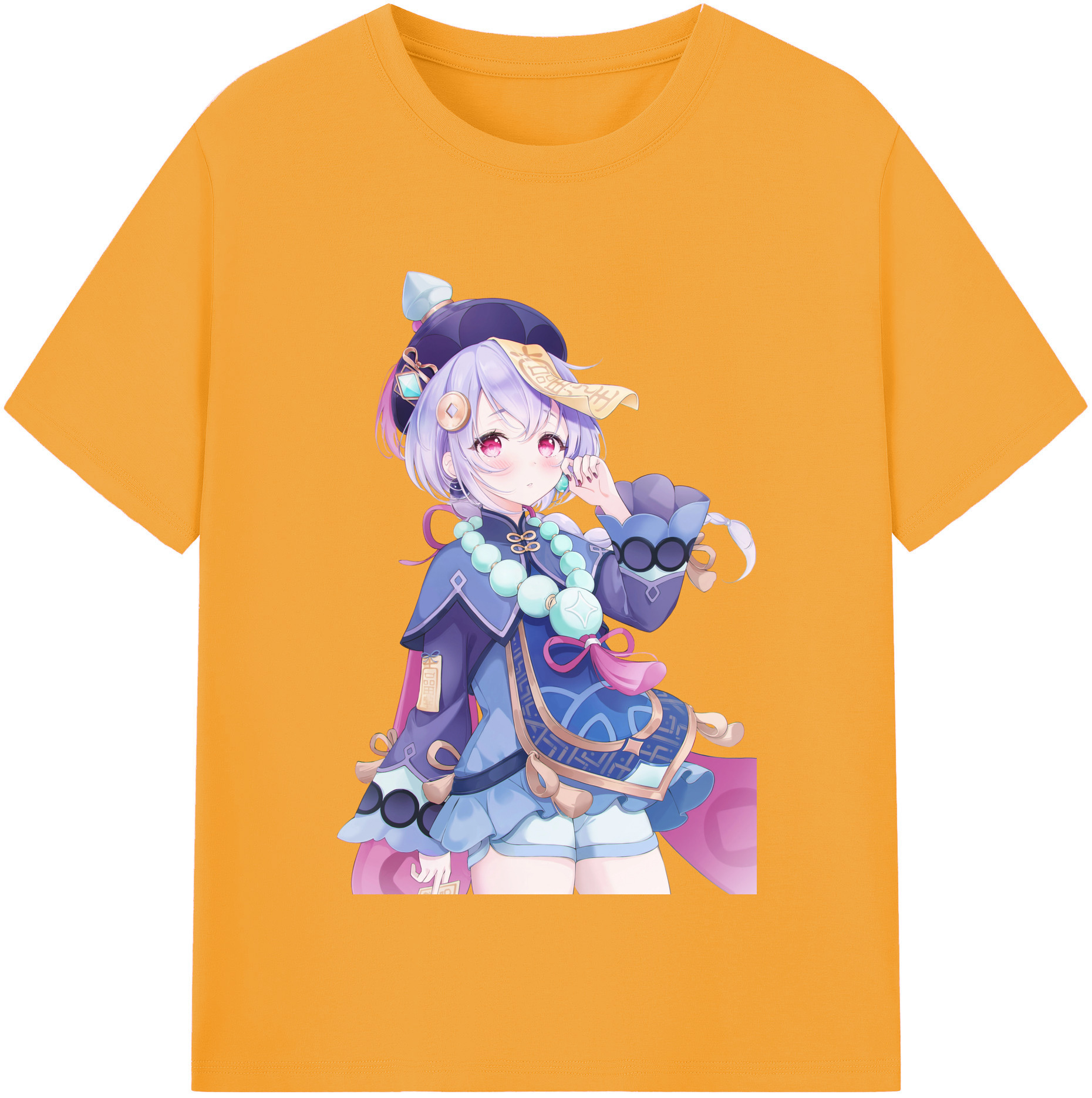 げんし神 七七 なな  genshin Nana レディースカジュアルプリントTシャツ（綿100％）