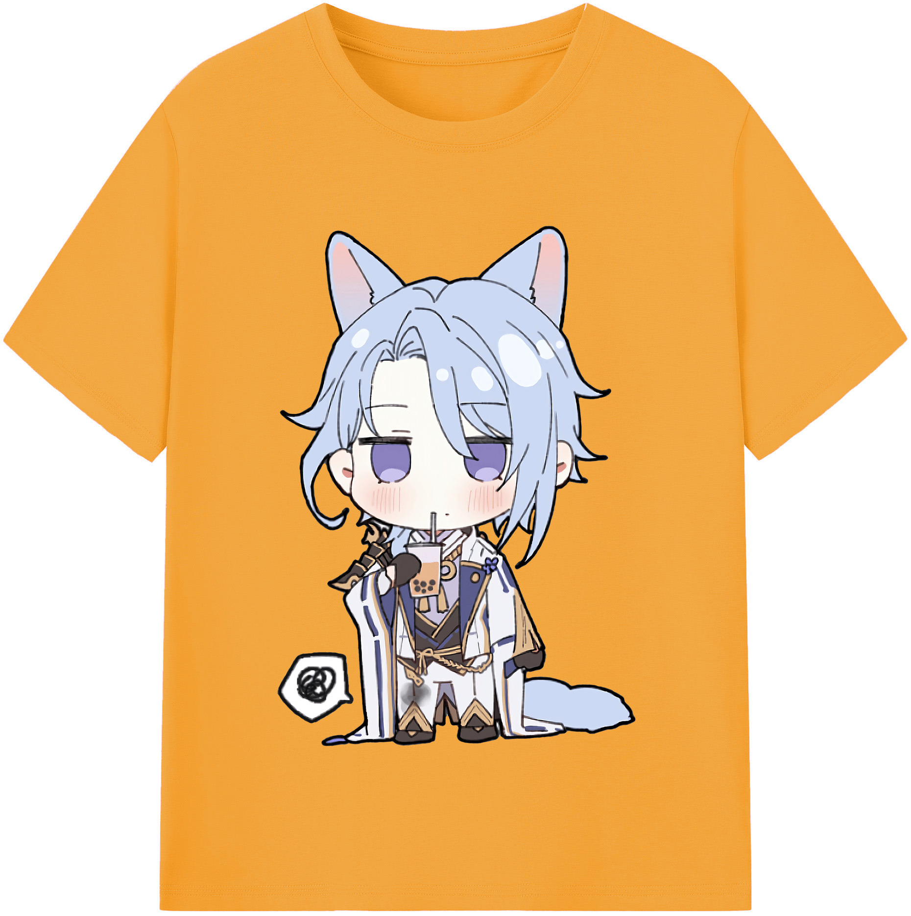 げんし神 神里綾人 かみさとあやと genshin Kamisato Ayato レディースカジュアルプリントTシャツ（綿100％）