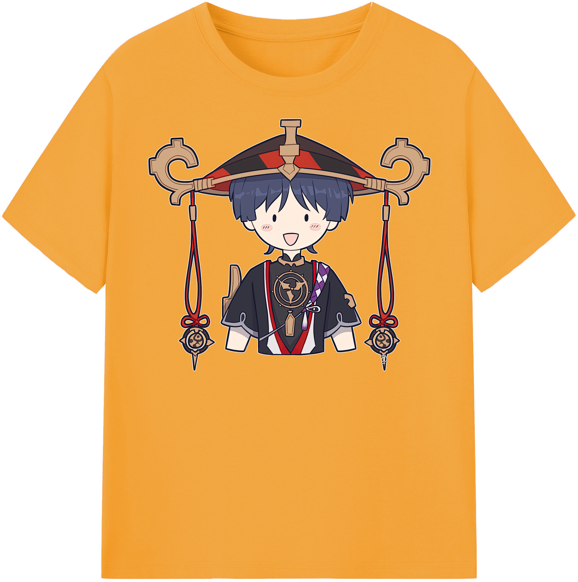 げんし神 さんペい genshin Sanpei レディースカジュアルプリントTシャツ（綿100％）