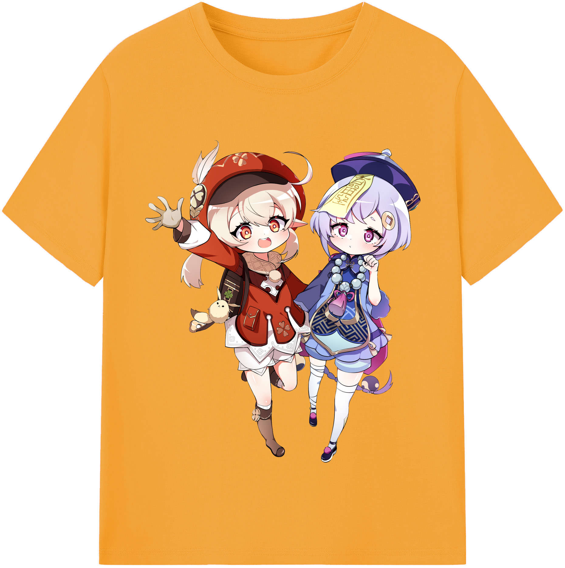 げんし神 七七 なな  genshin Nana レディースカジュアルプリントTシャツ（綿100％）