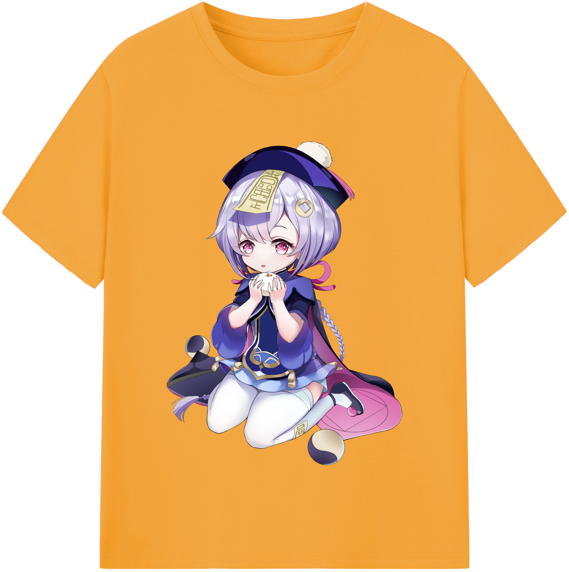 げんし神 七七 なな  genshin Nana レディースカジュアルプリントTシャツ（綿100％）
