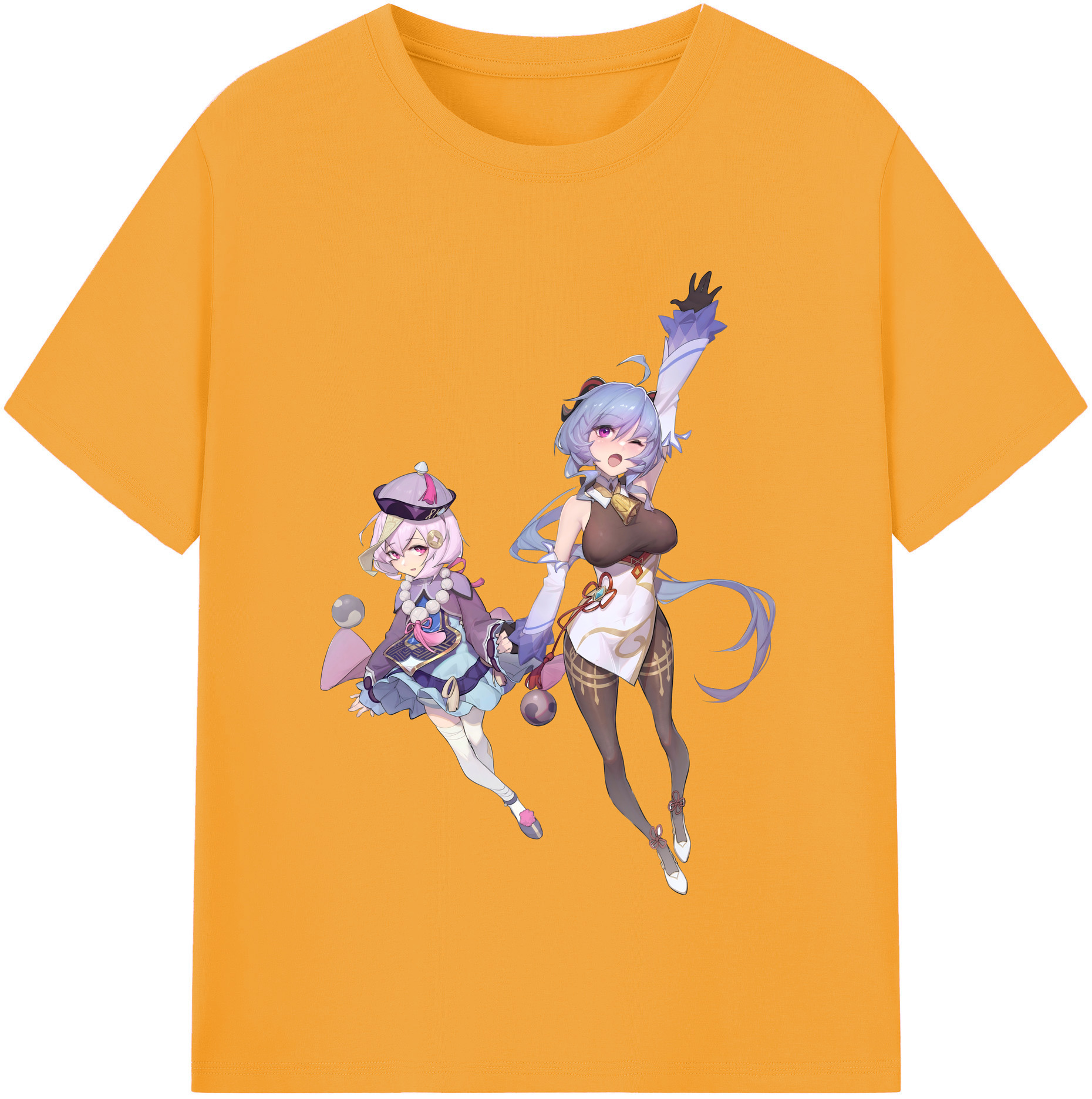 げんし神 七七 なな  genshin Nana レディースカジュアルプリントTシャツ（綿100％）
