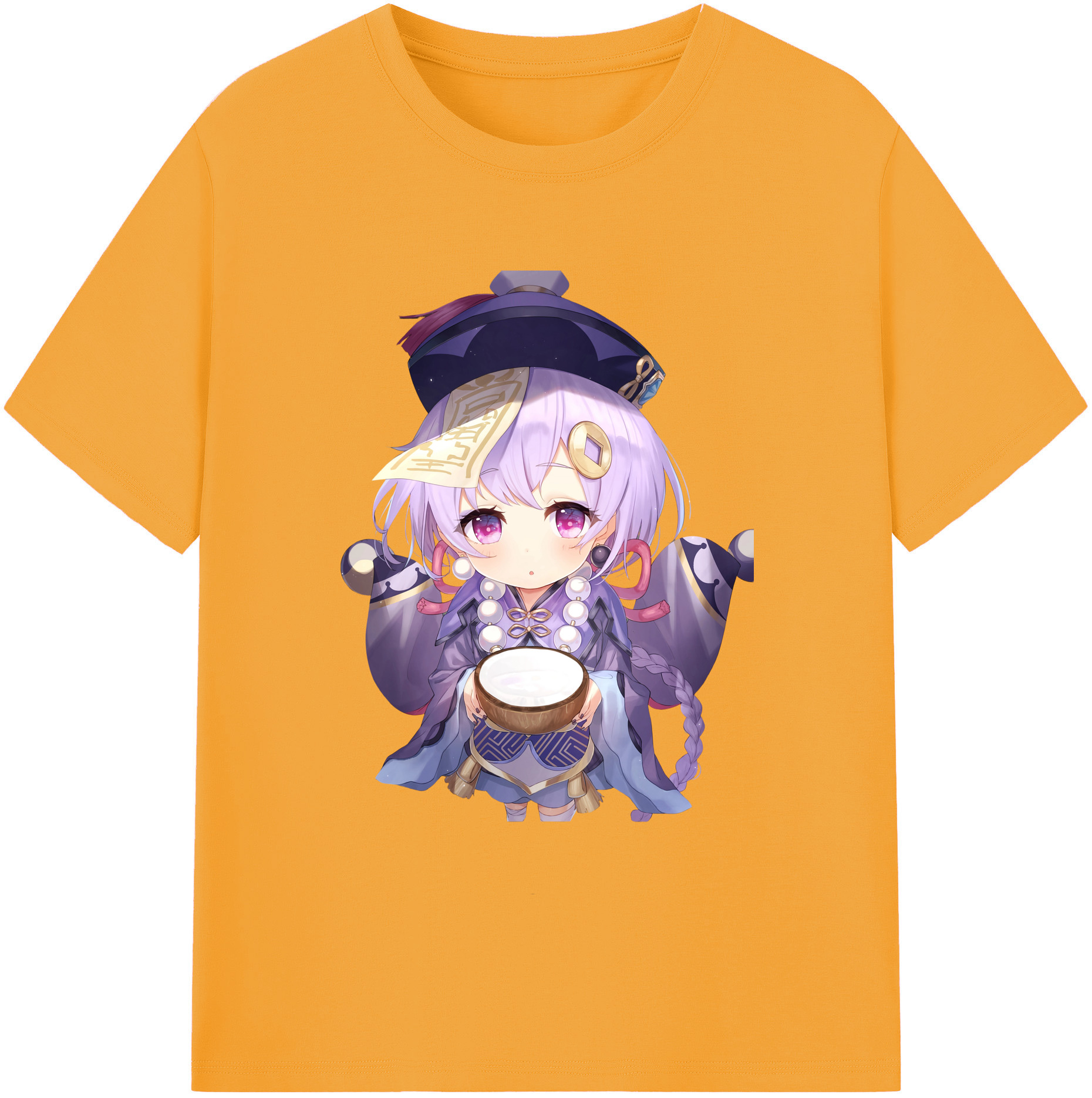 げんし神 七七 なな  genshin Nana レディースカジュアルプリントTシャツ（綿100％）