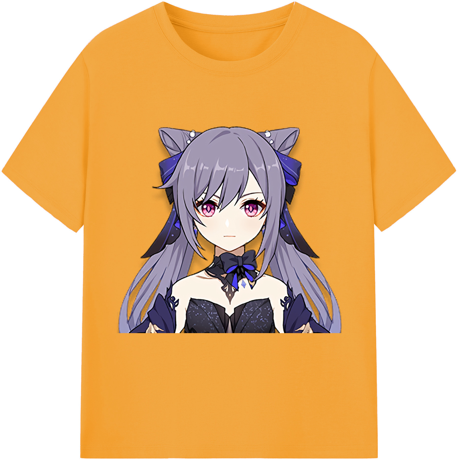 げんし神 刻晴 こくせい genshin Kokusei レディースカジュアルプリントTシャツ（綿100％）