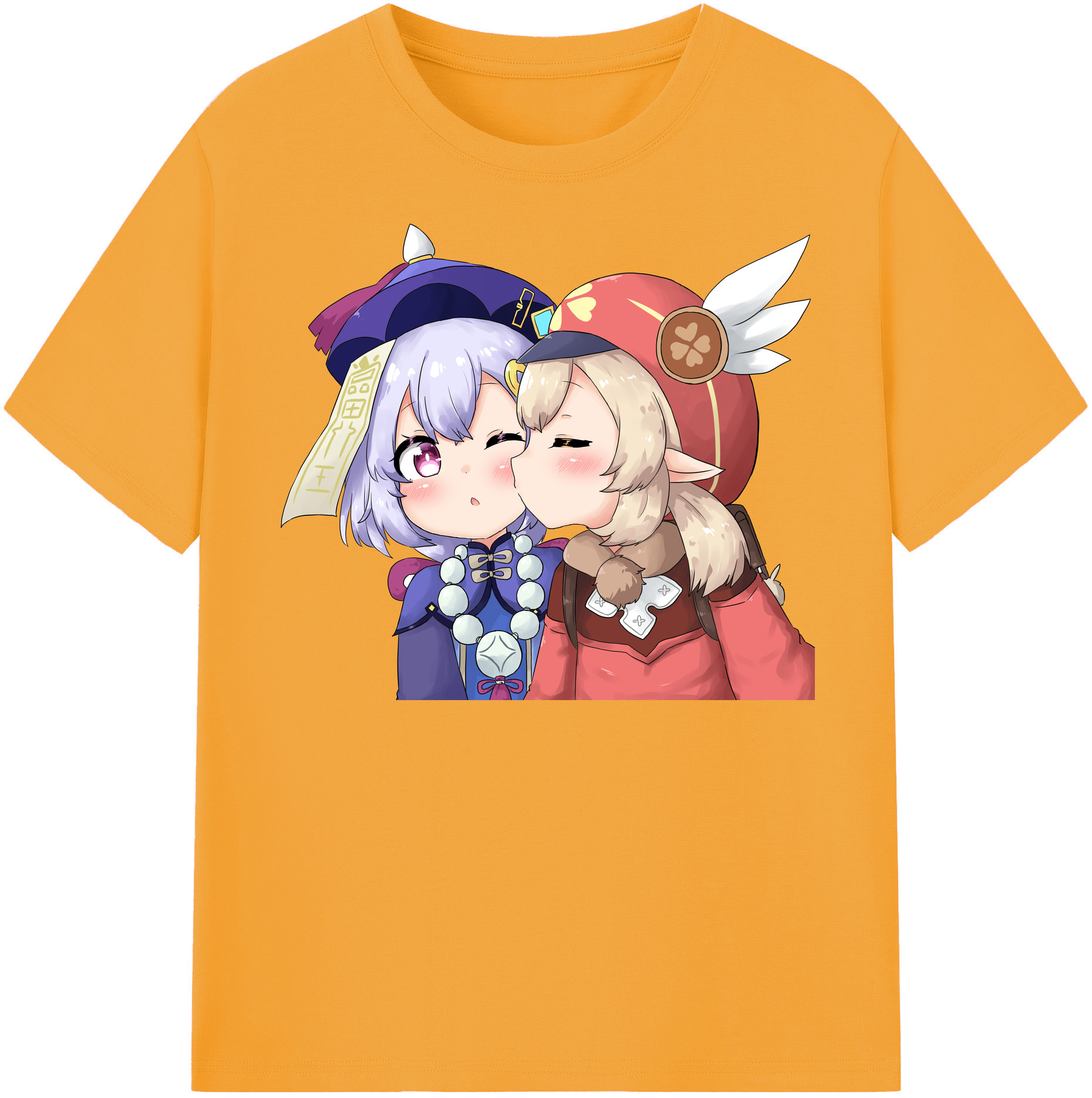 げんし神 七七 なな  genshin Nana レディースカジュアルプリントTシャツ（綿100％）