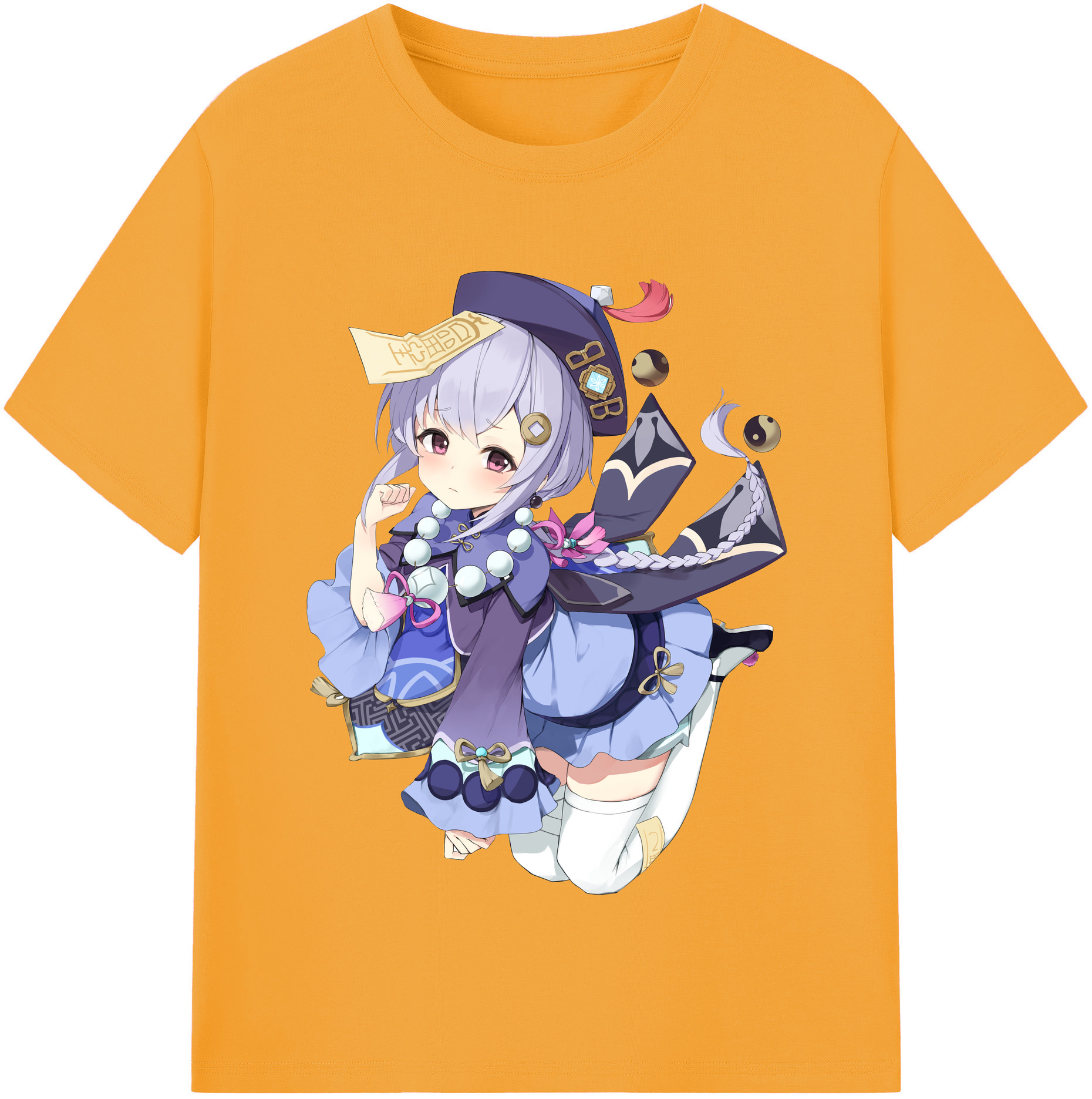 げんし神 七七 なな  genshin Nana レディースカジュアルプリントTシャツ（綿100％）