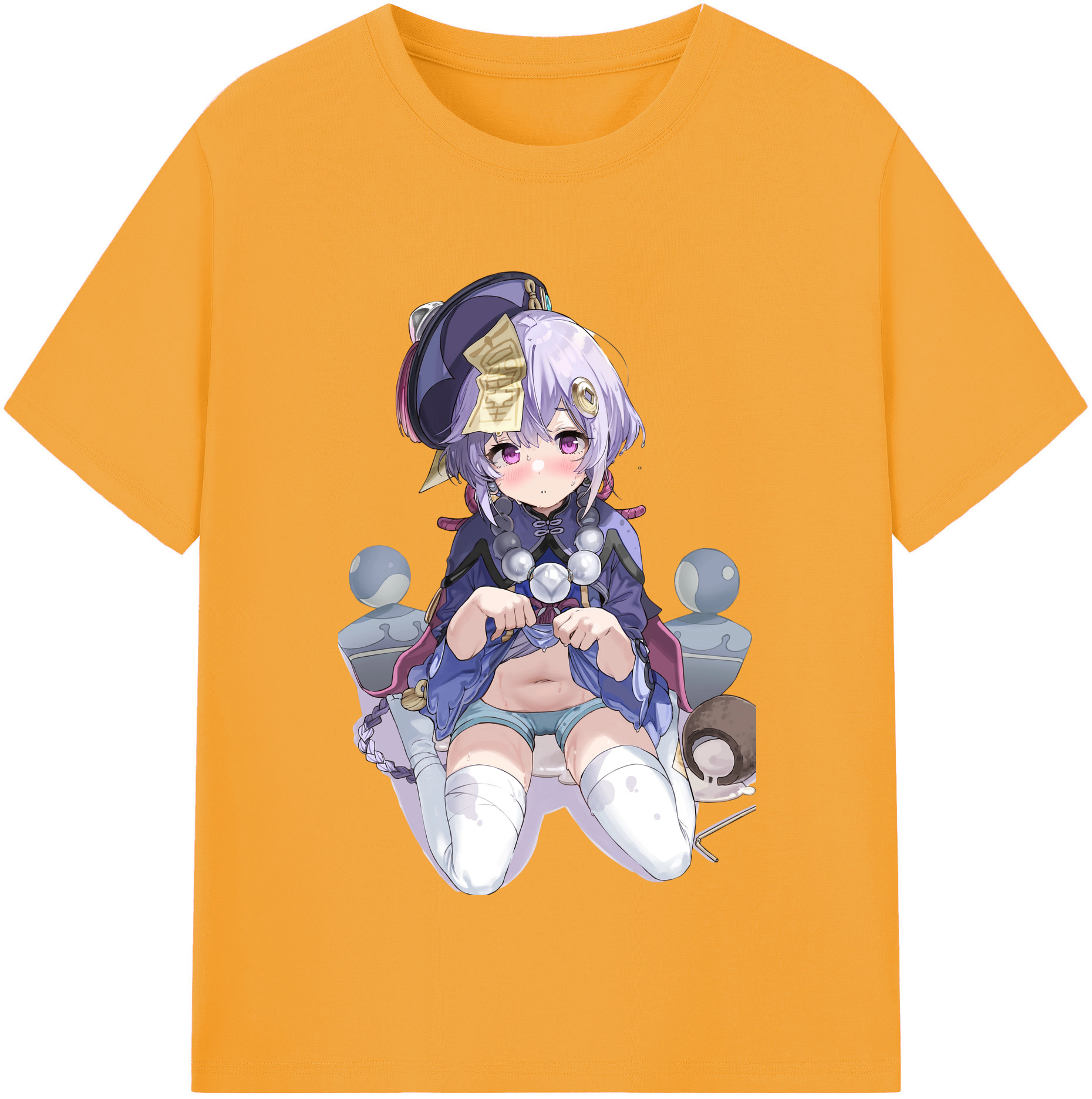 げんし神 七七 なな  genshin Nana レディースカジュアルプリントTシャツ（綿100％）