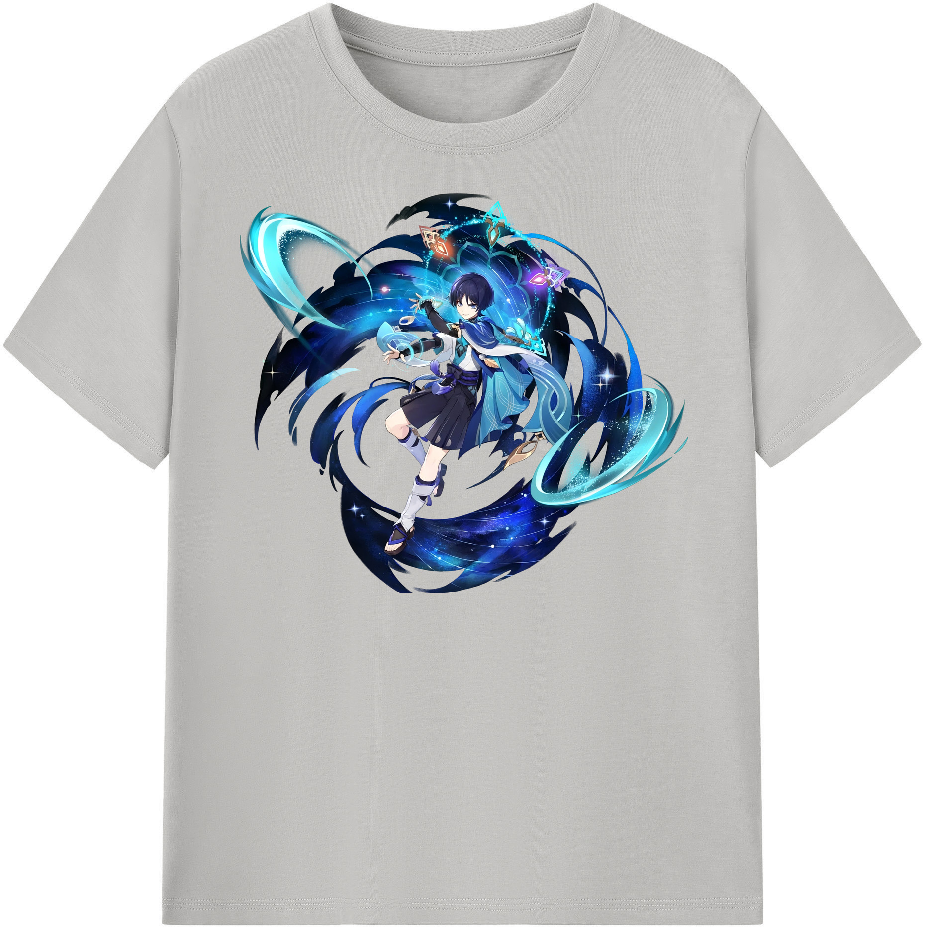 げんし神 さんペい genshin Sanpei レディースカジュアルプリントTシャツ（綿100％）