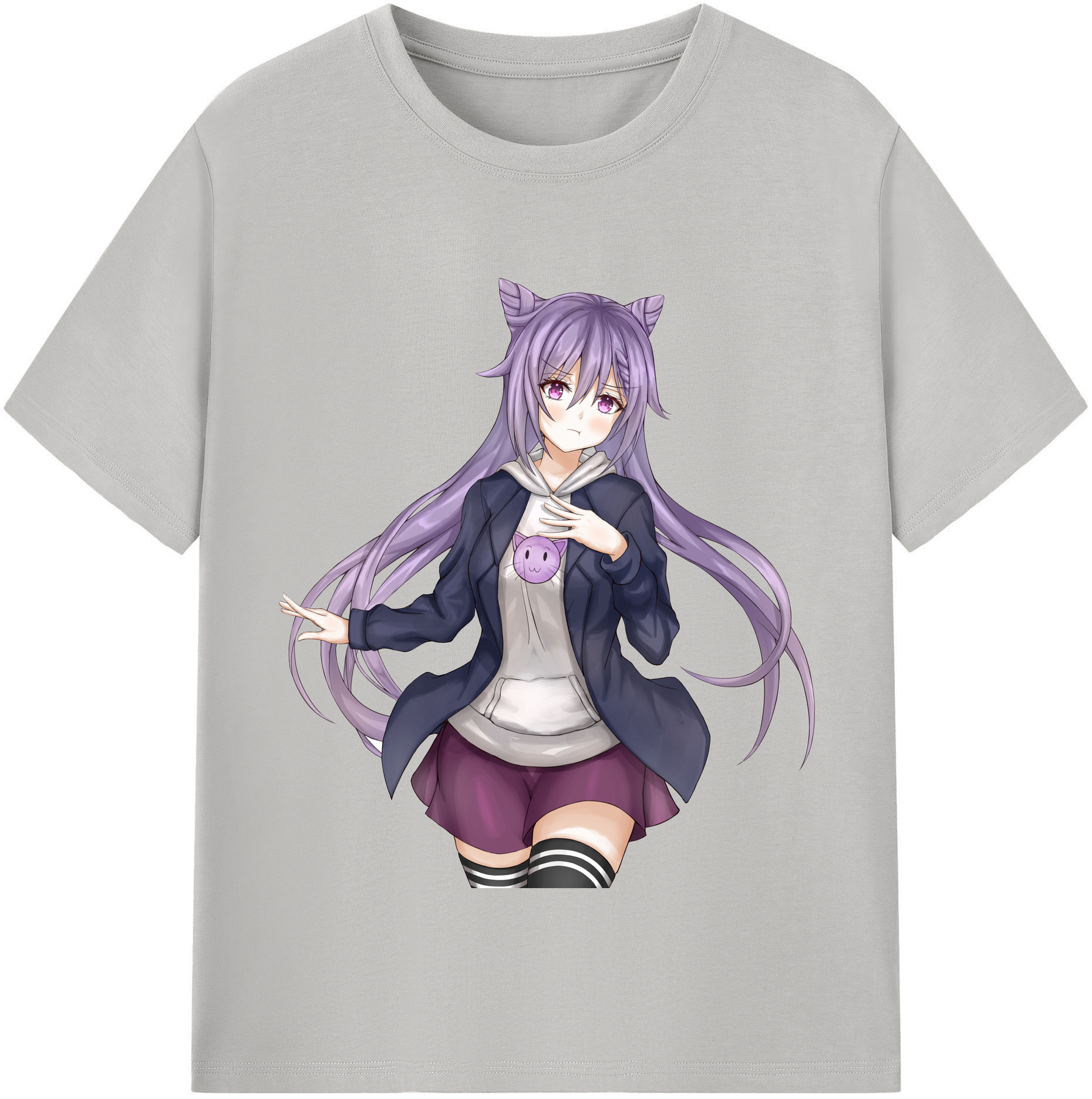げんし神 刻晴 こくせい genshin Kokusei レディースカジュアルプリントTシャツ（綿100％）
