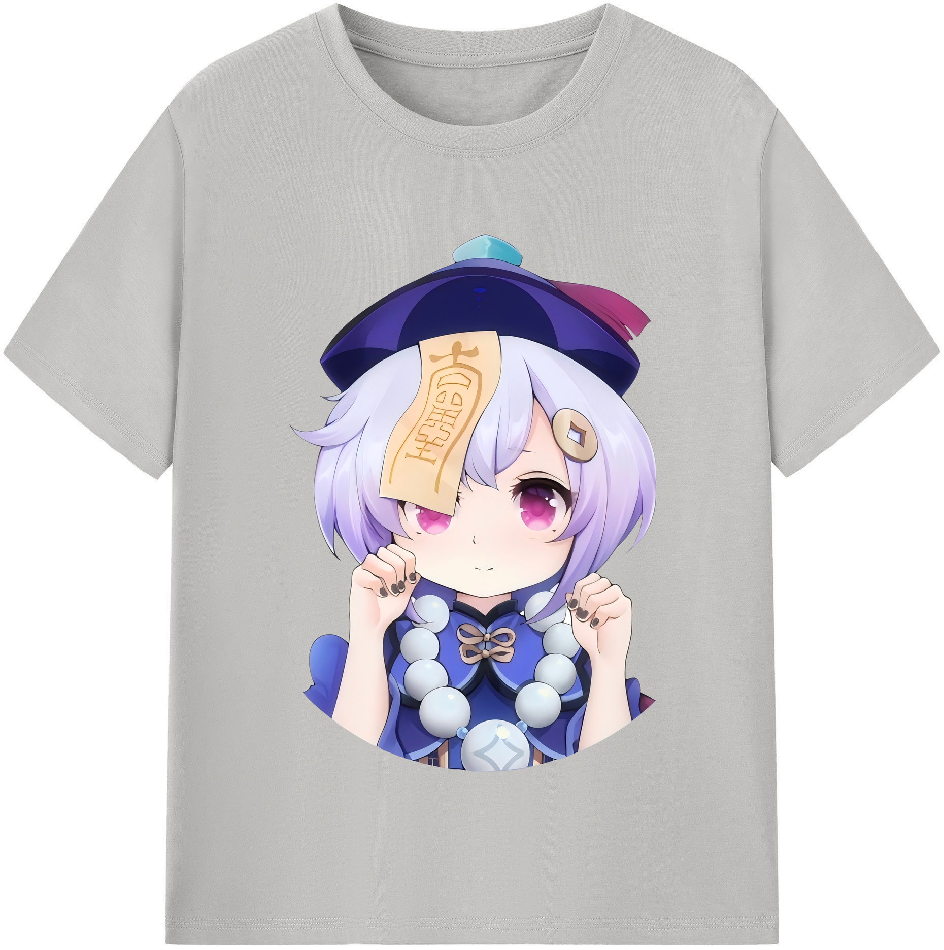 げんし神 七七 なな  genshin Nana レディースカジュアルプリントTシャツ（綿100％）