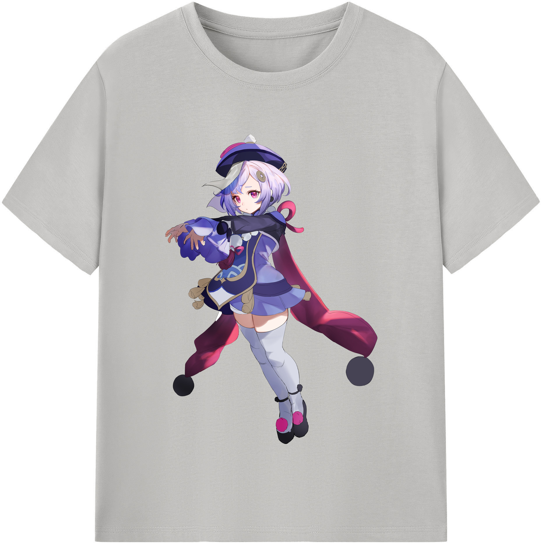 げんし神 七七 なな  genshin Nana レディースカジュアルプリントTシャツ（綿100％）