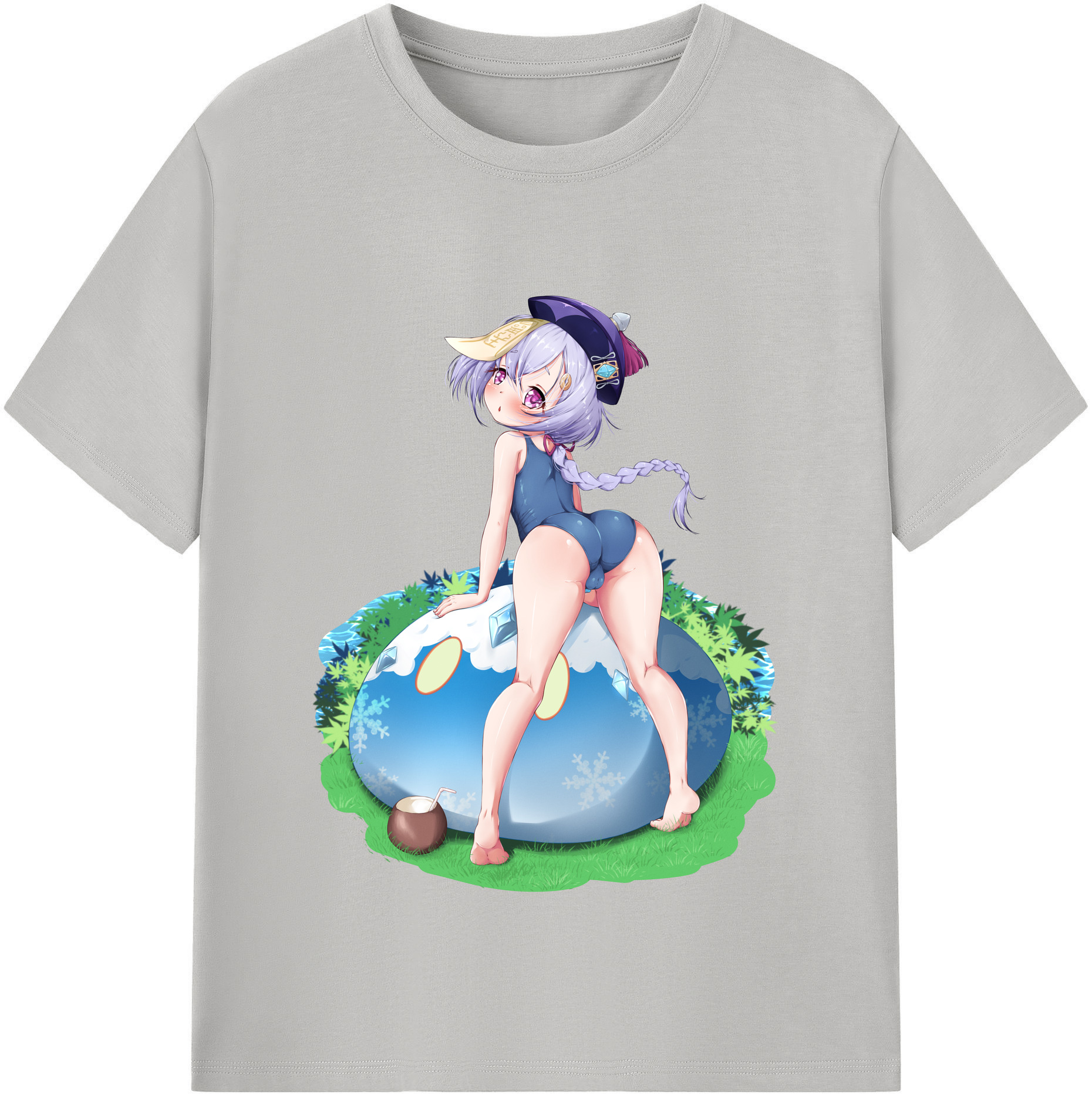 げんし神 七七 なな  genshin Nana レディースカジュアルプリントTシャツ（綿100％）