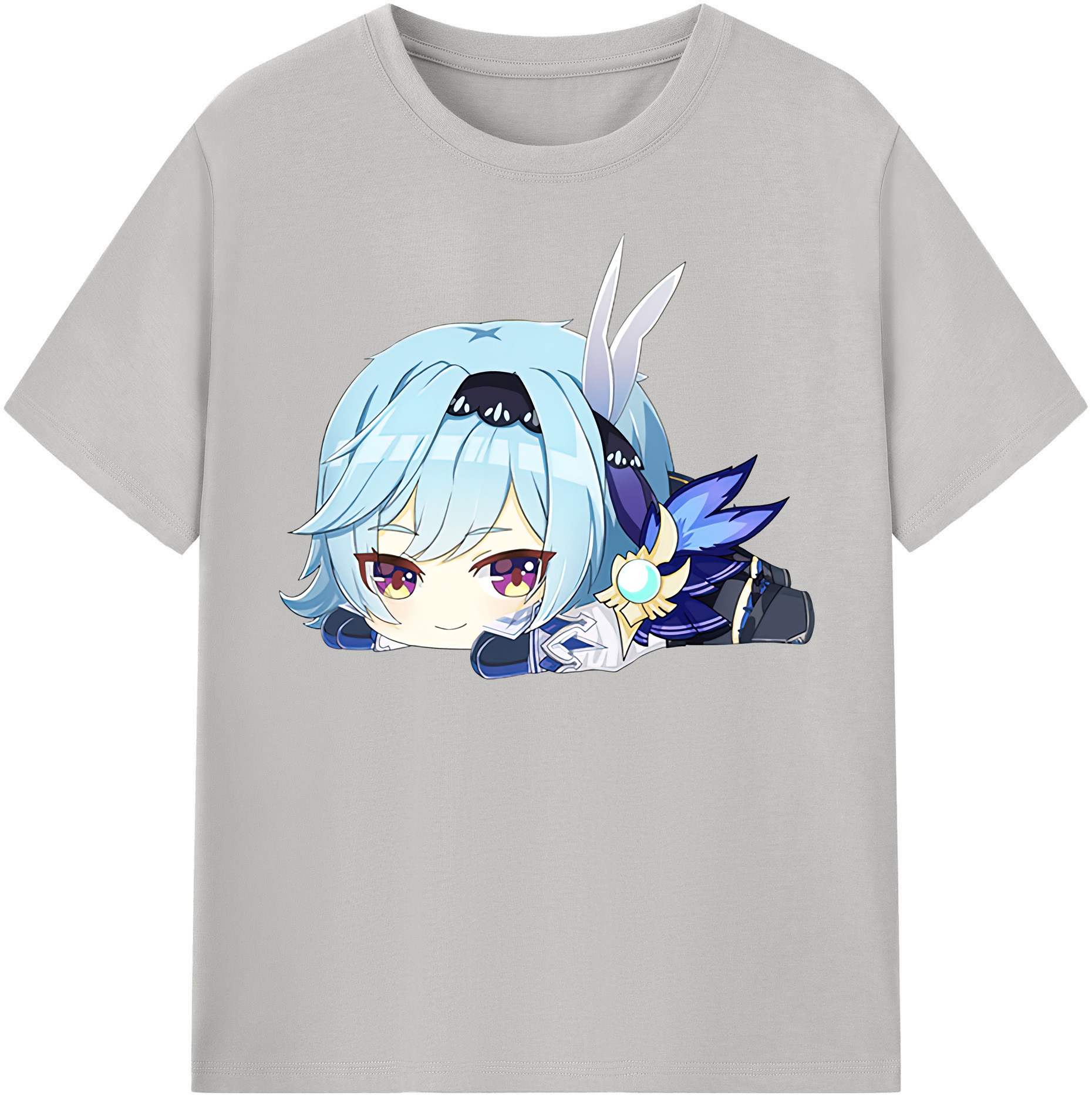 げんし神 优菈 ゆうら genshin Yūra レディースカジュアルプリントTシャツ（綿100％）