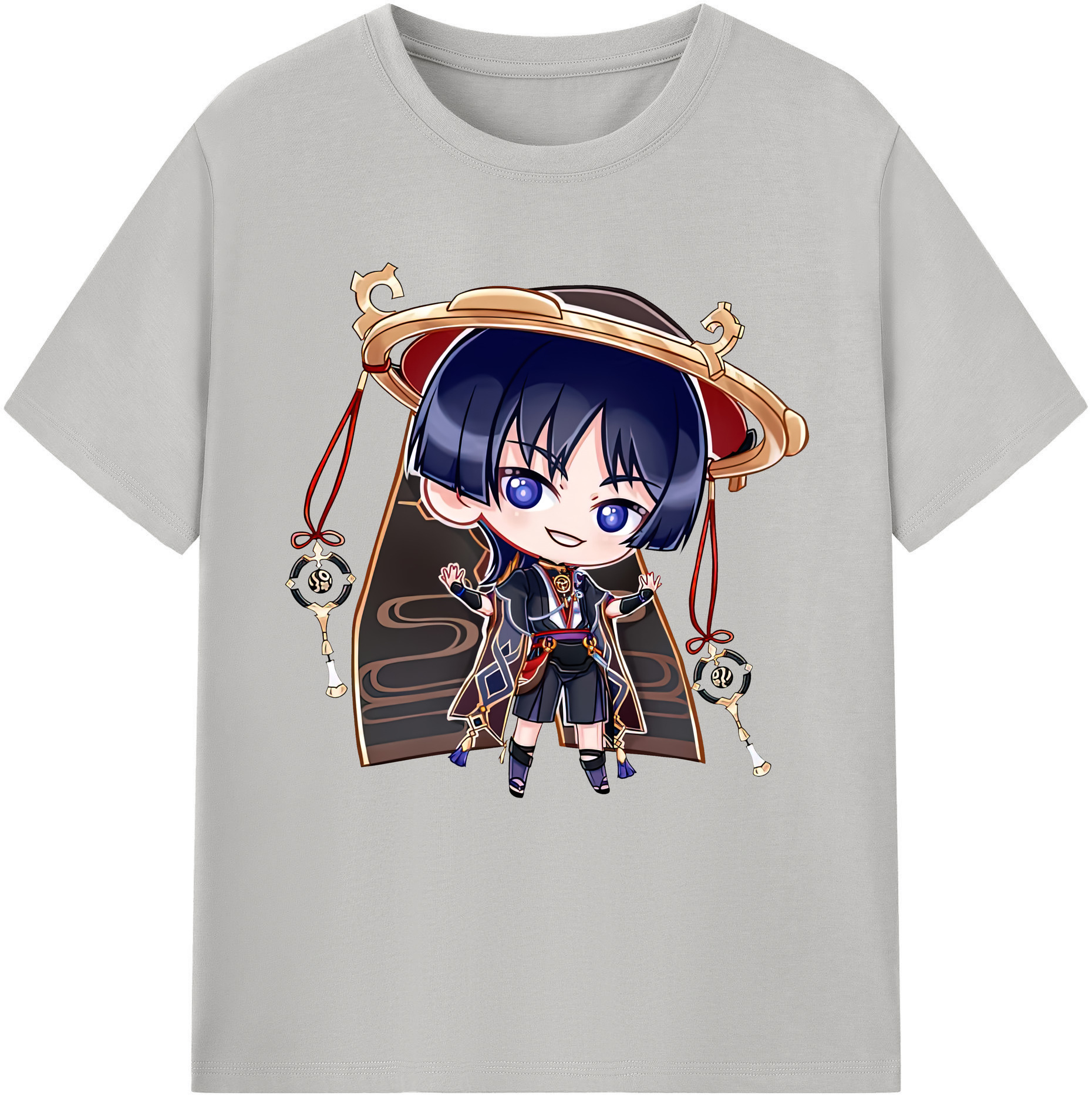 げんし神 さんペい genshin Sanpei レディースカジュアルプリントTシャツ（綿100％）