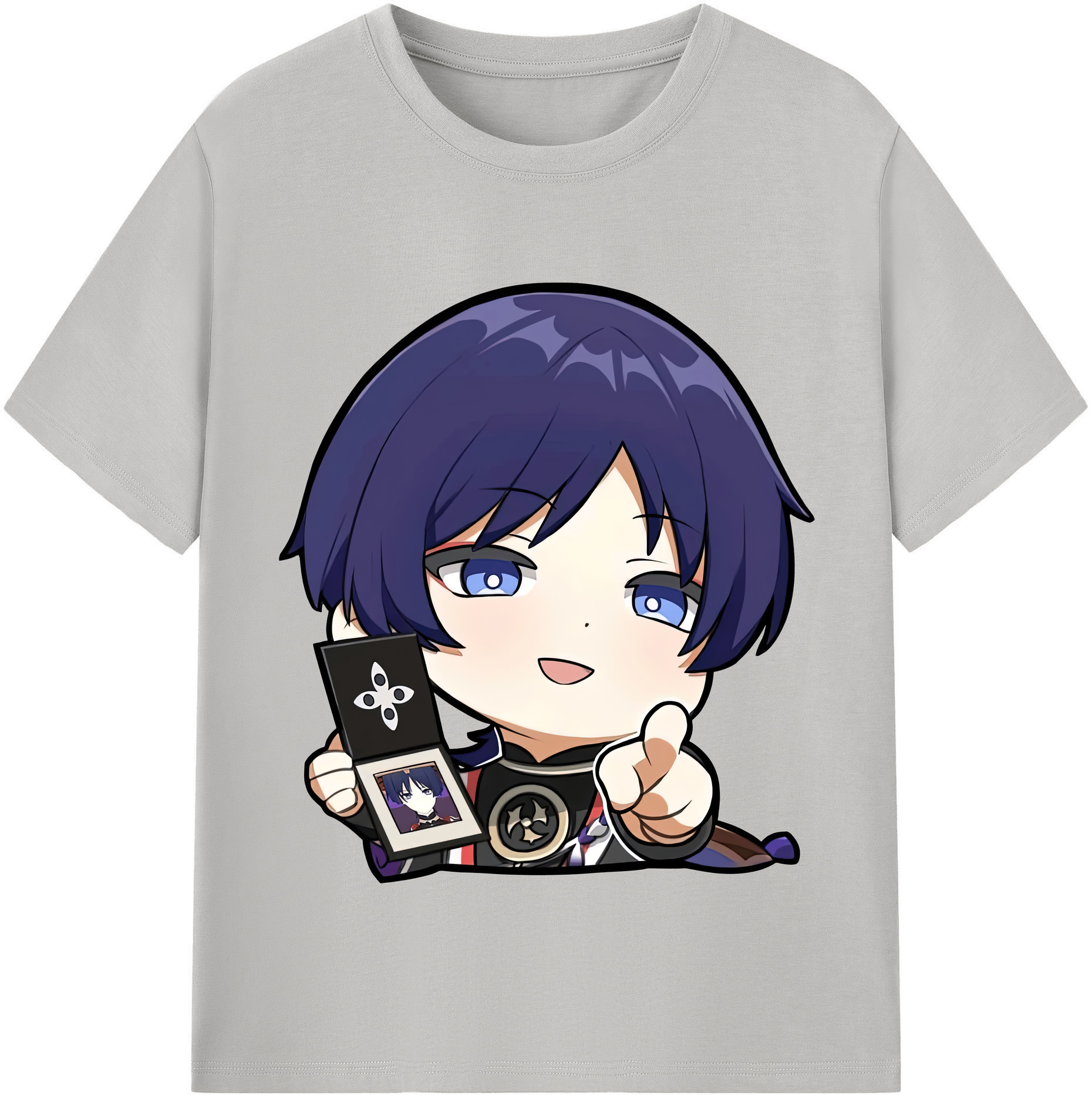 げんし神 さんペい genshin Sanpei レディースカジュアルプリントTシャツ（綿100％）