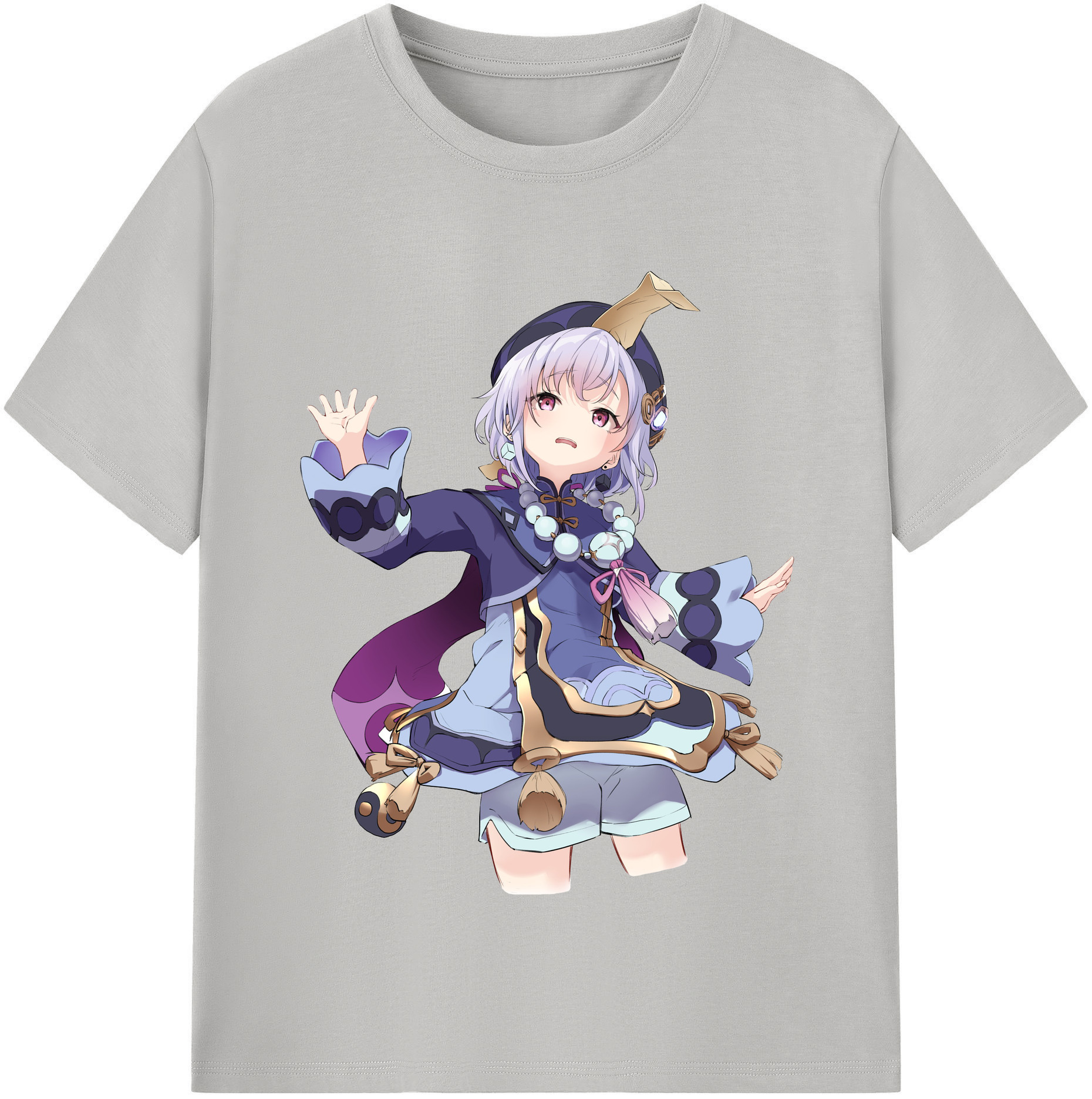 げんし神 七七 なな  genshin Nana レディースカジュアルプリントTシャツ（綿100％）