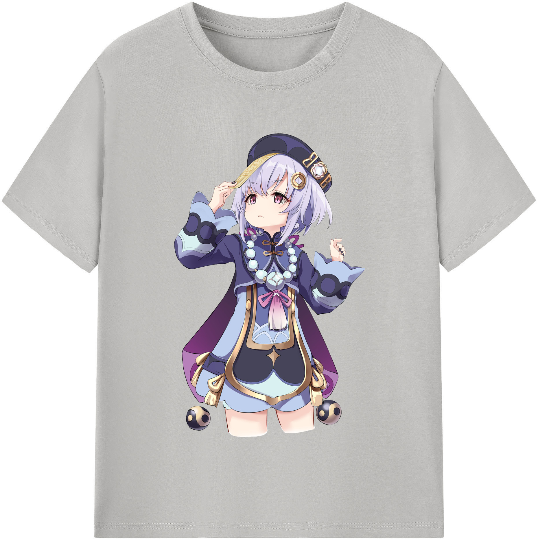 げんし神 七七 なな  genshin Nana レディースカジュアルプリントTシャツ（綿100％）