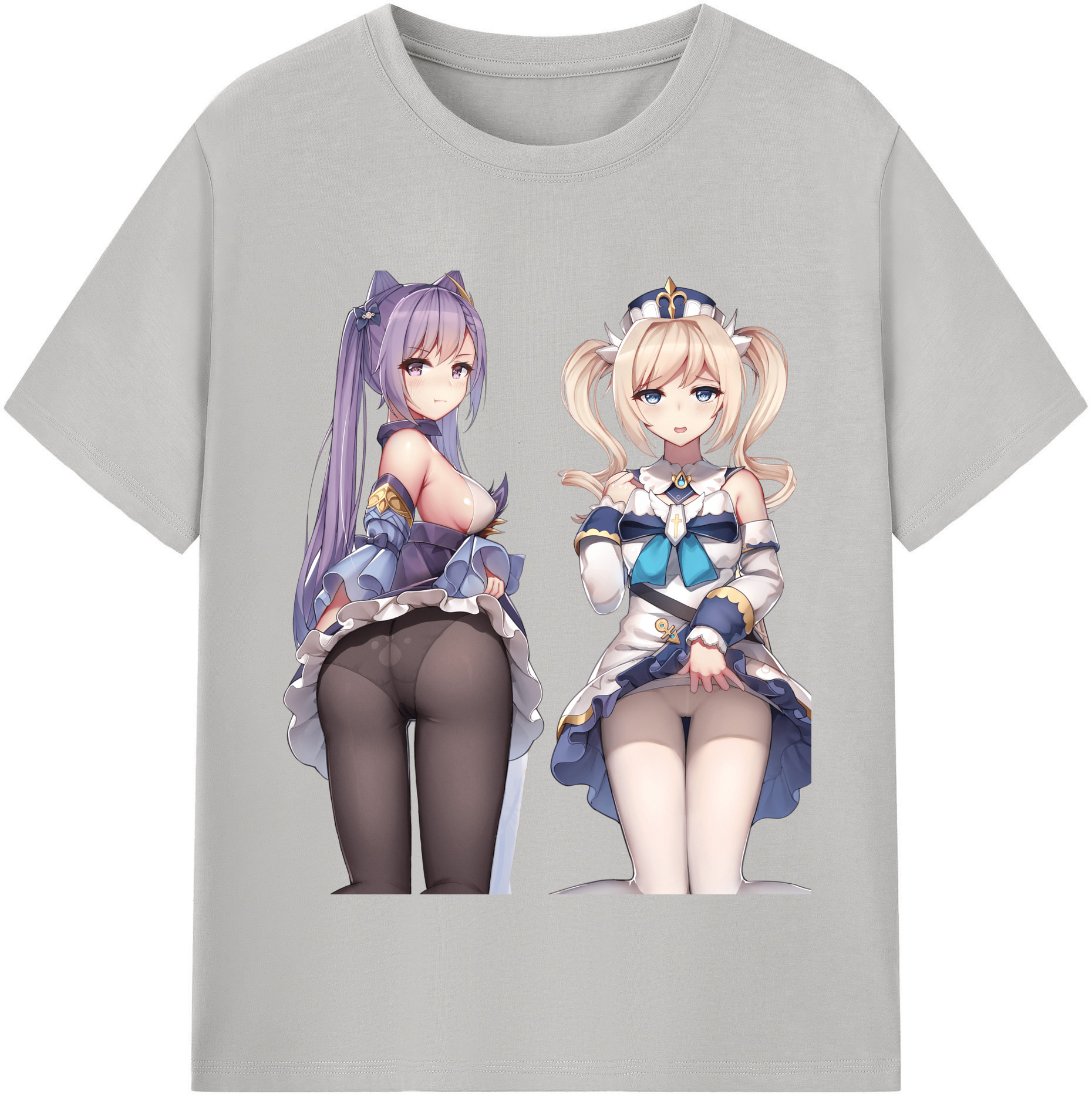 げんし神 刻晴 こくせい genshin Kokusei レディースカジュアルプリントTシャツ（綿100％）