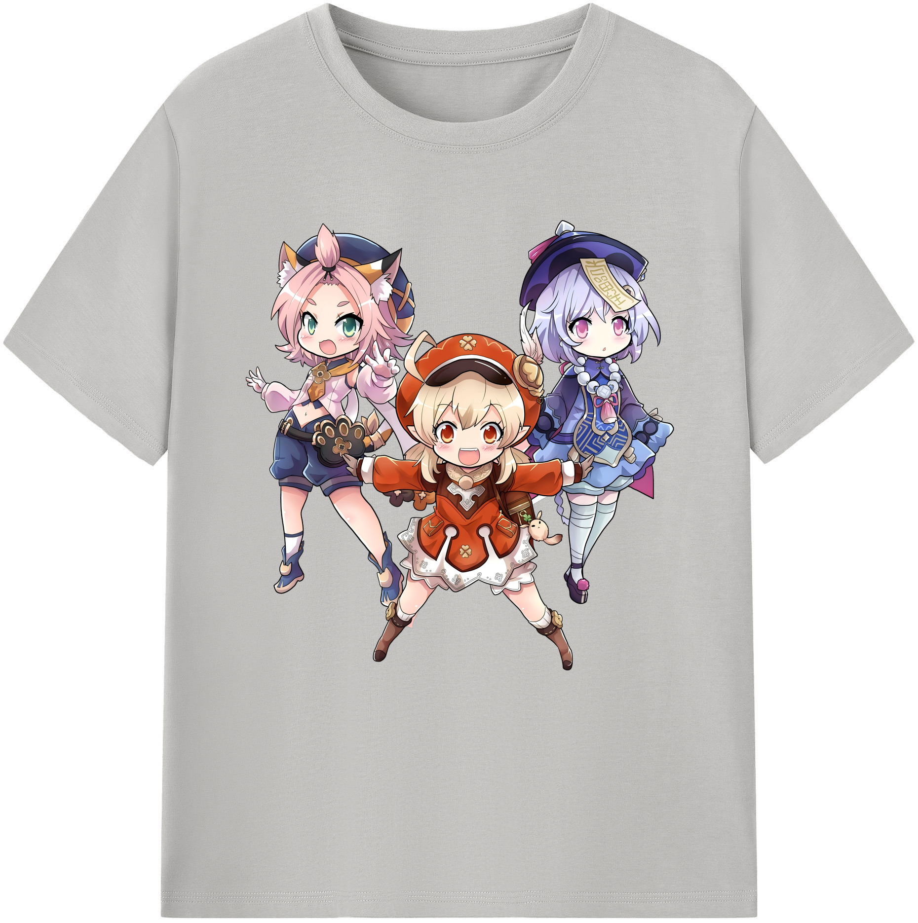 げんし神 七七 なな  genshin Nana レディースカジュアルプリントTシャツ（綿100％）