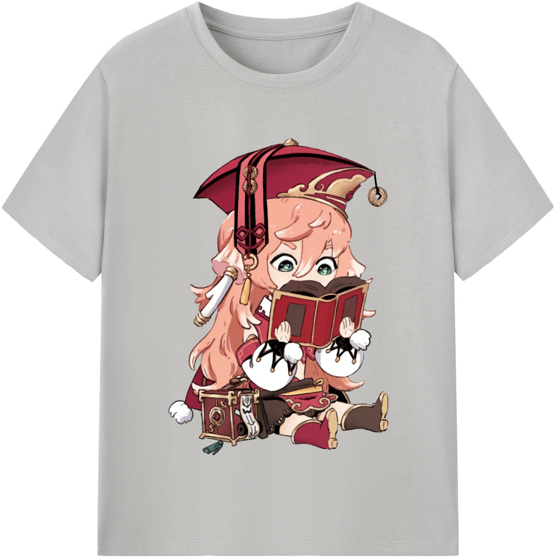 げんし神 ヤンフェイ genshin Yanfei レディースカジュアルプリントTシャツ（綿100％）