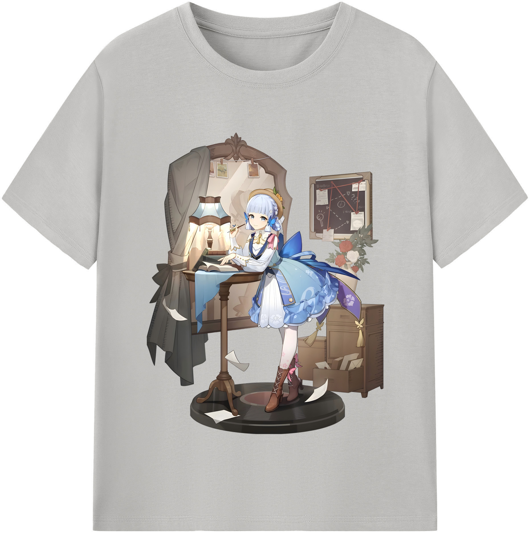 げんし神 神里綾華 神宮寺レン genshin Kamimiya Ren レディースカジュアルプリントTシャツ（綿100％）