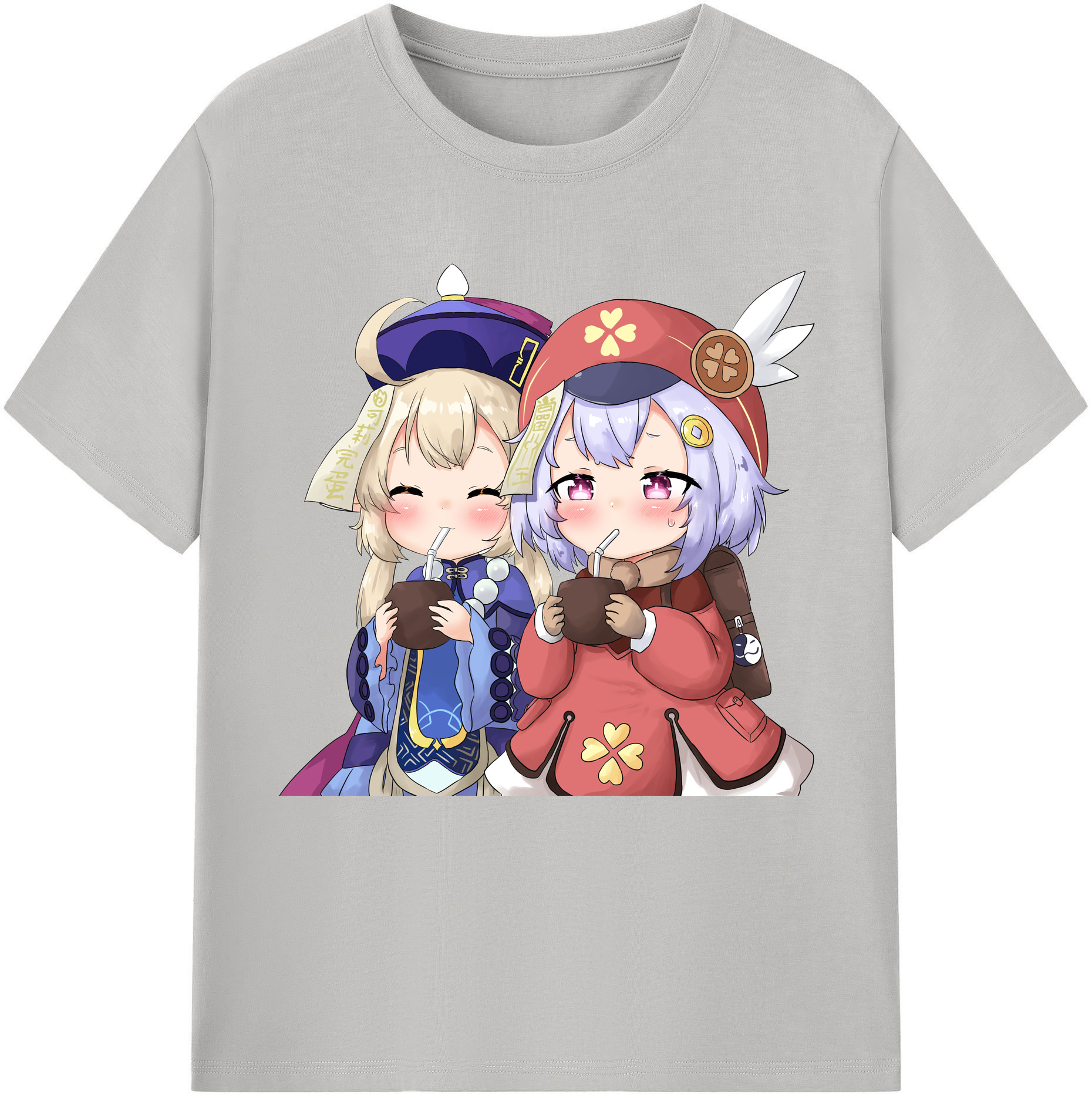 げんし神 七七 なな  genshin Nana レディースカジュアルプリントTシャツ（綿100％）